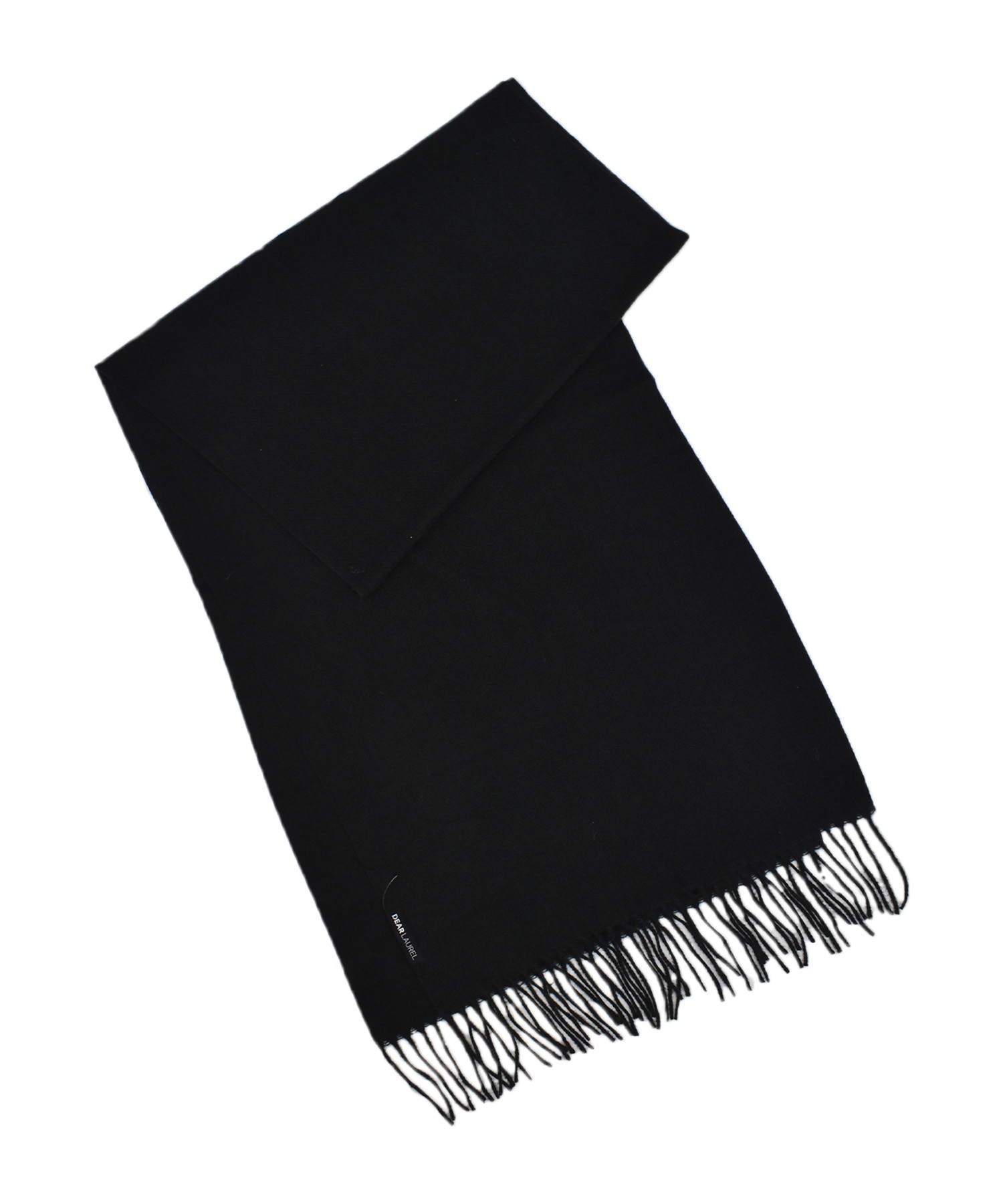 DEAR LAUREL ディアローレル マフラー 防寒 FRINGE MUFFLER DL25F611401(BLACK-ONE)