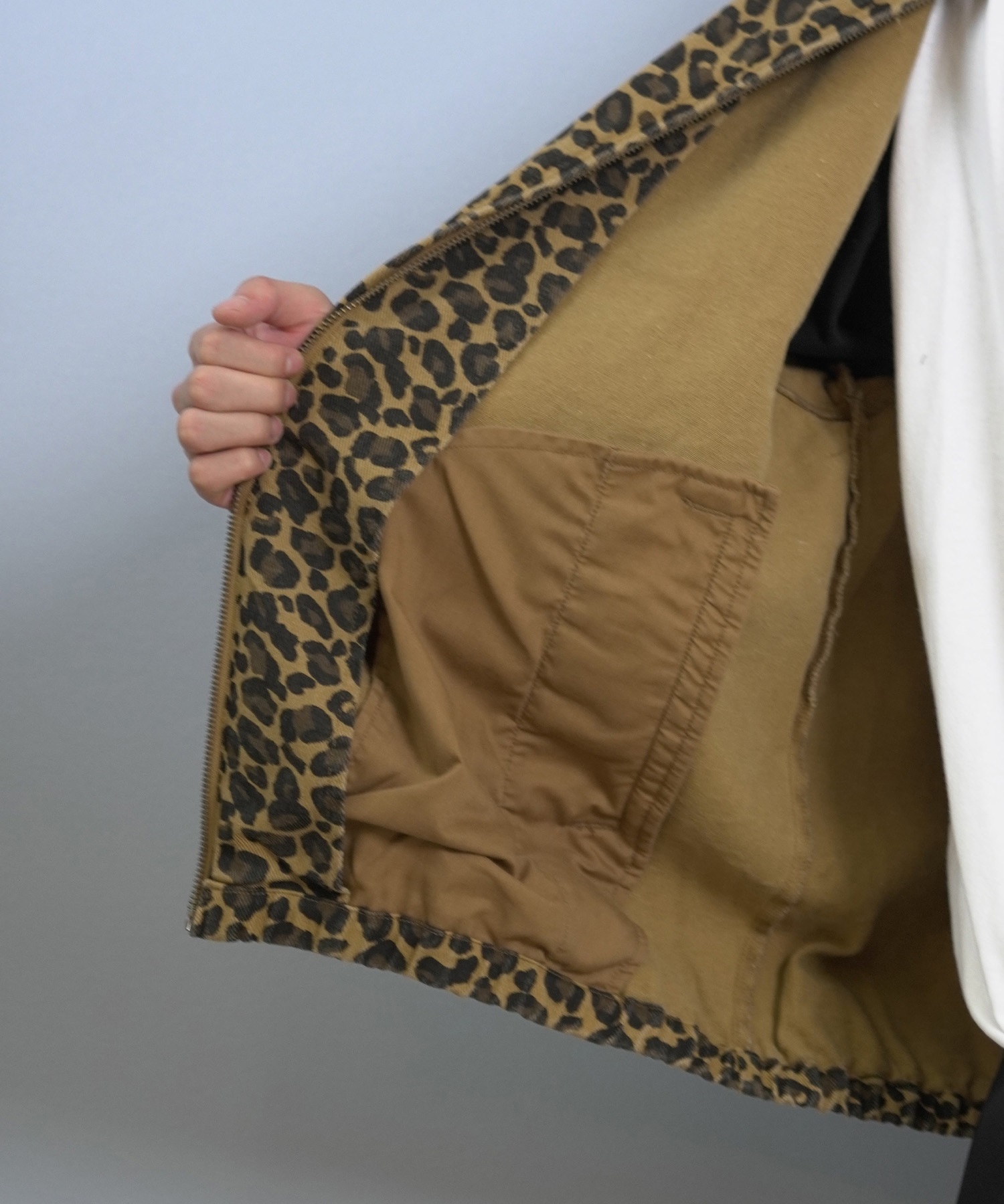 TOY MACHINE トイマシーン アウター メンズ ジャケット レオパード柄 バックロゴ AM MONSTER STORE JACKET MTMFFJK9(LEOGY-M)