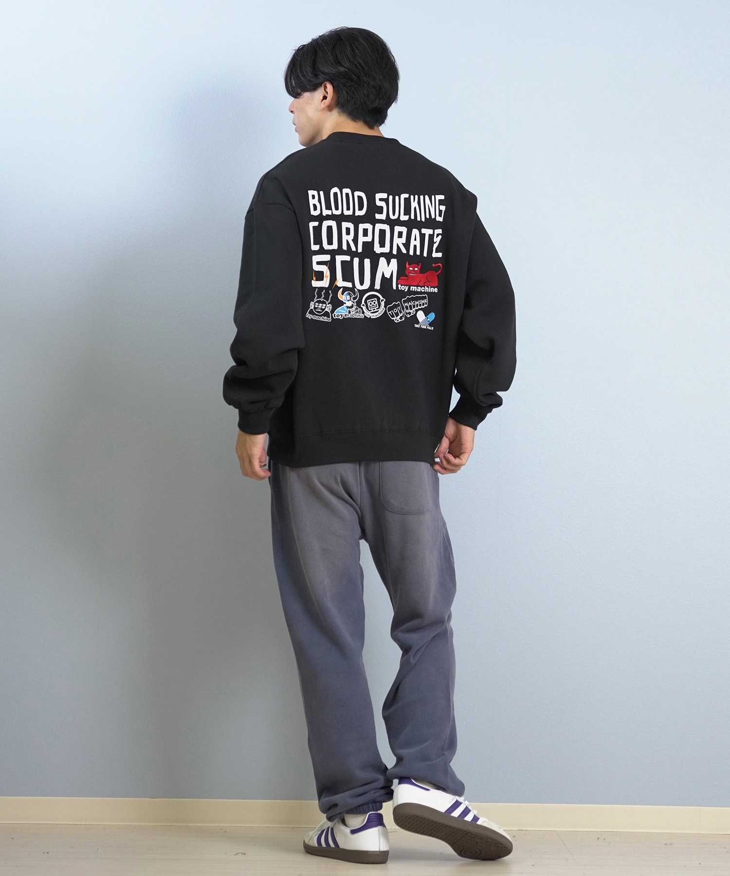 TOY MACHINE トイマシーン トレーナー スウェット メンズ クルーネック