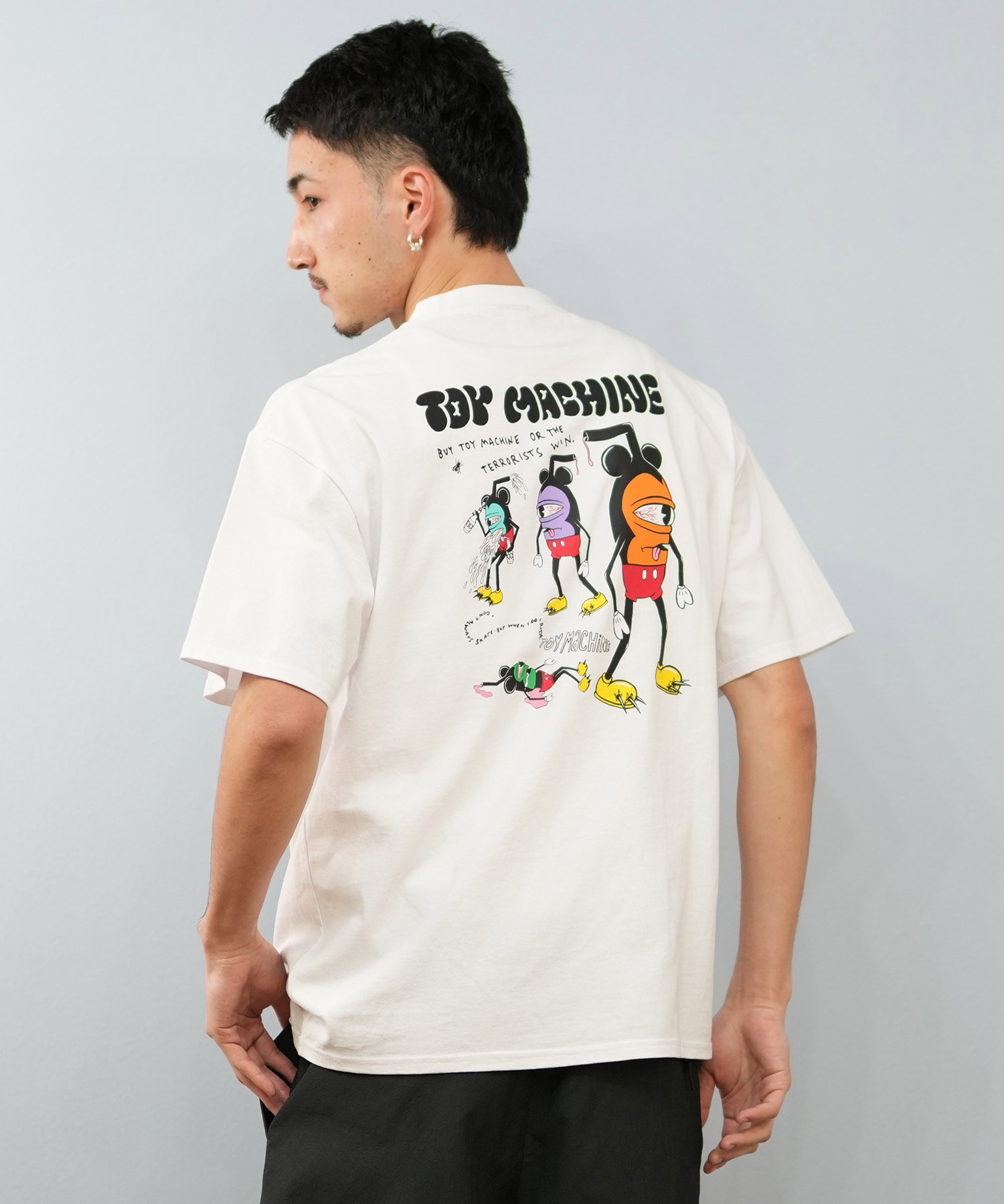TOY MACHINE トイマシーン 半袖 Tシャツ メンズ バックプリント