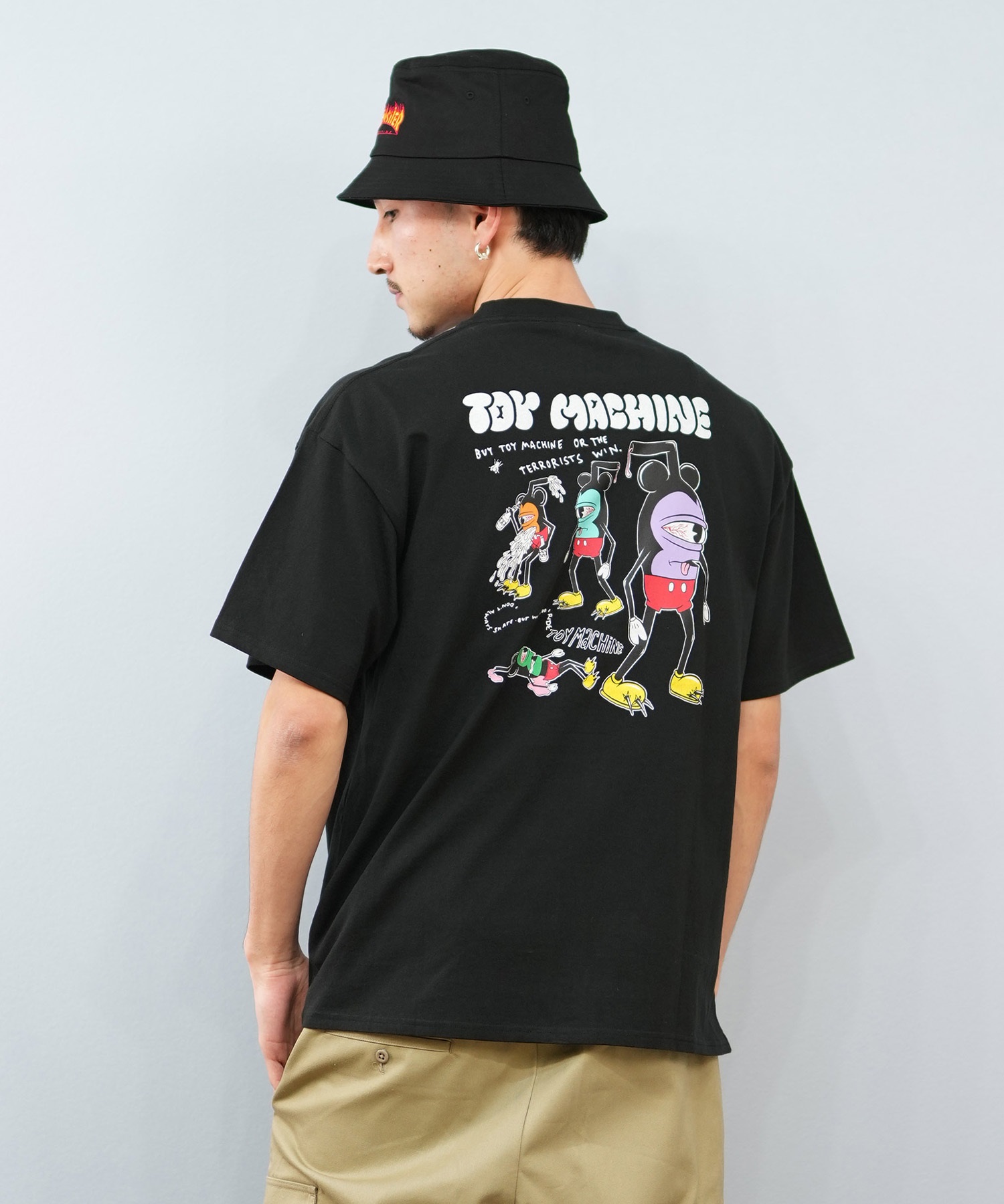 TOY MACHINE トイマシーン 半袖 Tシャツ メンズ バックプリント