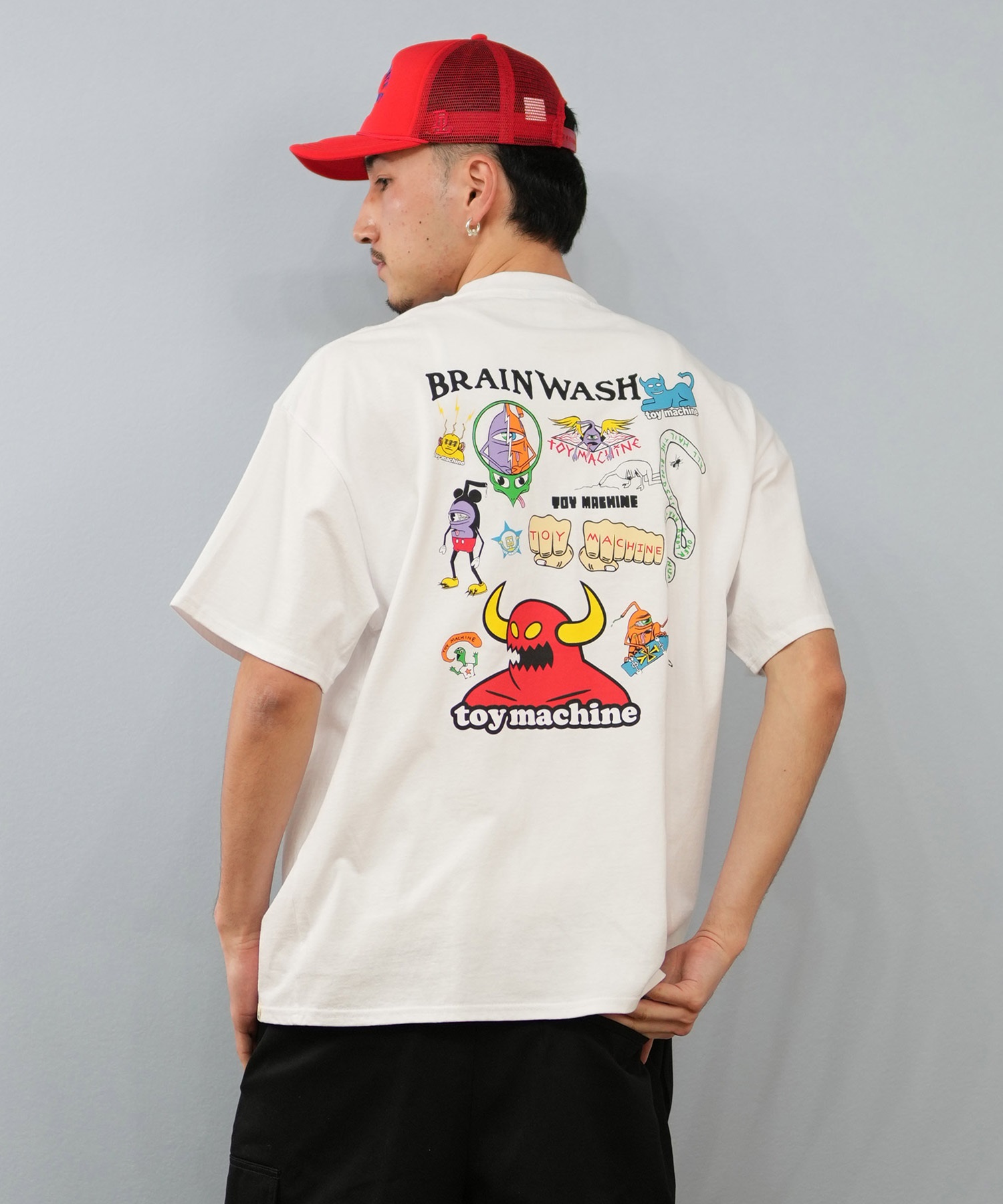 TOY MACHINE トイマシーン 半袖 Tシャツ メンズ バックプリント