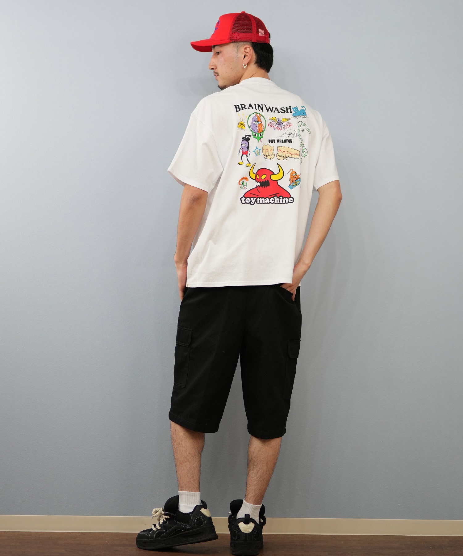 TOY MACHINE トイマシーン 半袖 Tシャツ メンズ バックプリント