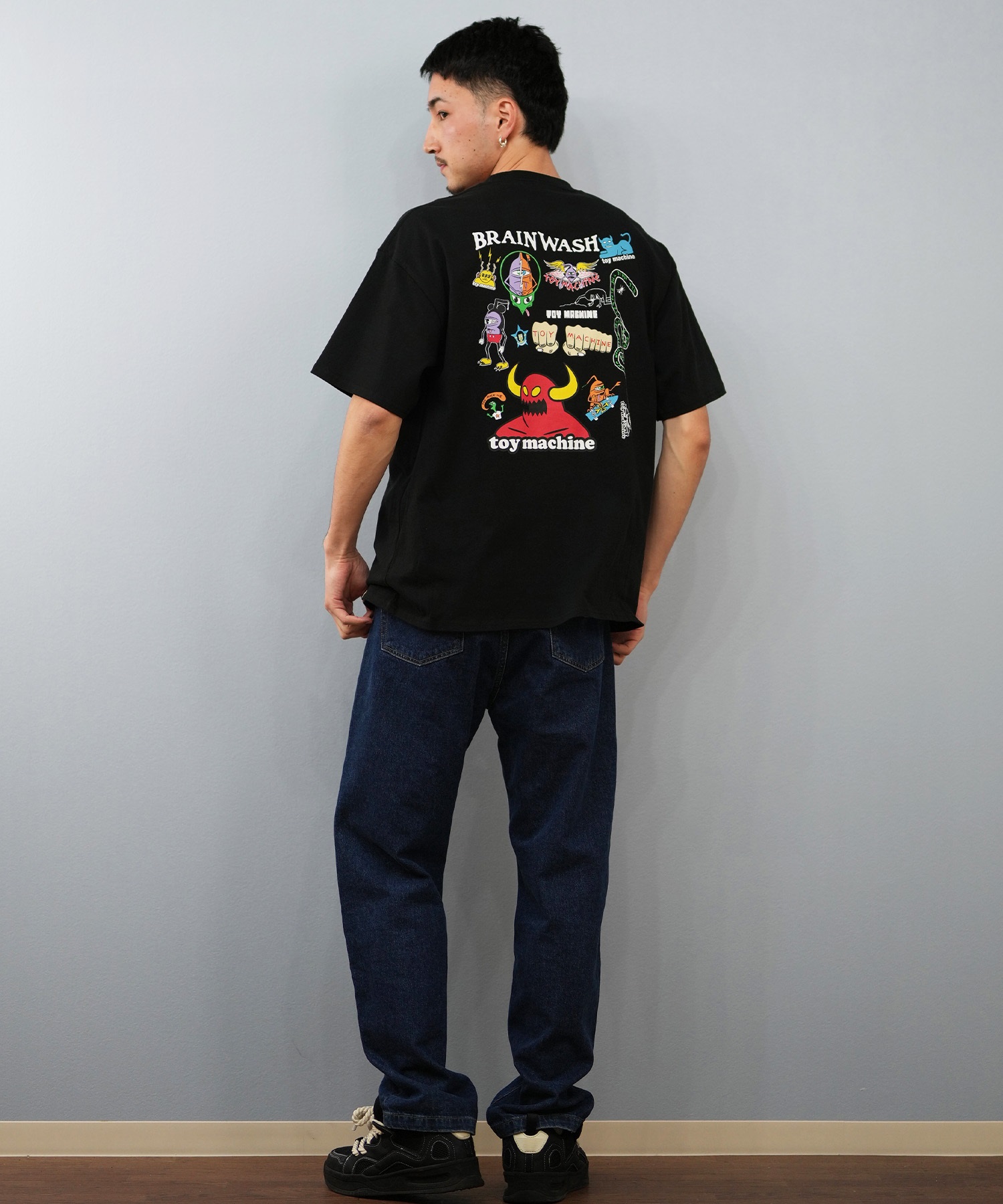 TOY MACHINE トイマシーン 半袖 Tシャツ メンズ バックプリント