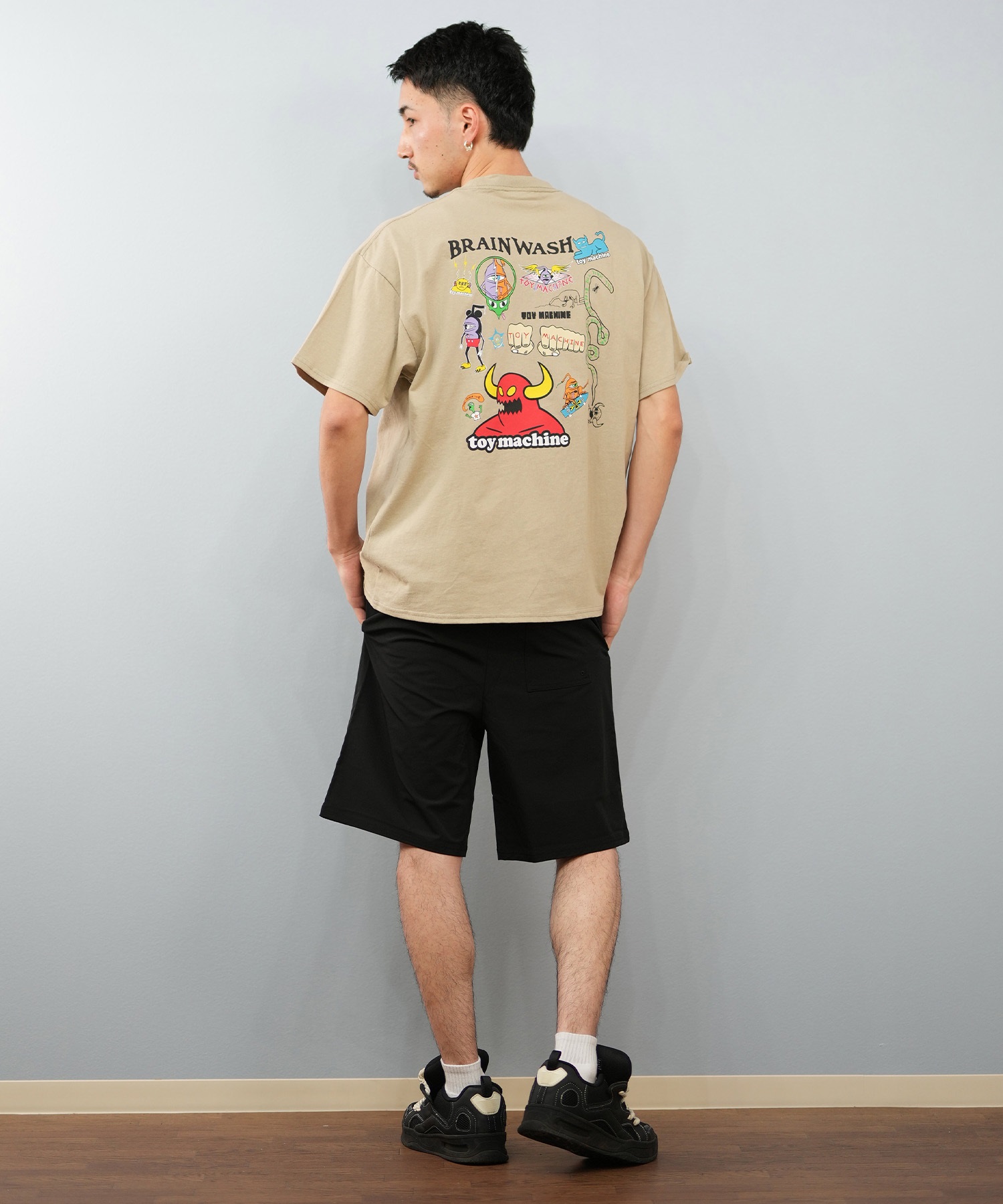 TOY MACHINE トイマシーン 半袖 Tシャツ メンズ バックプリント