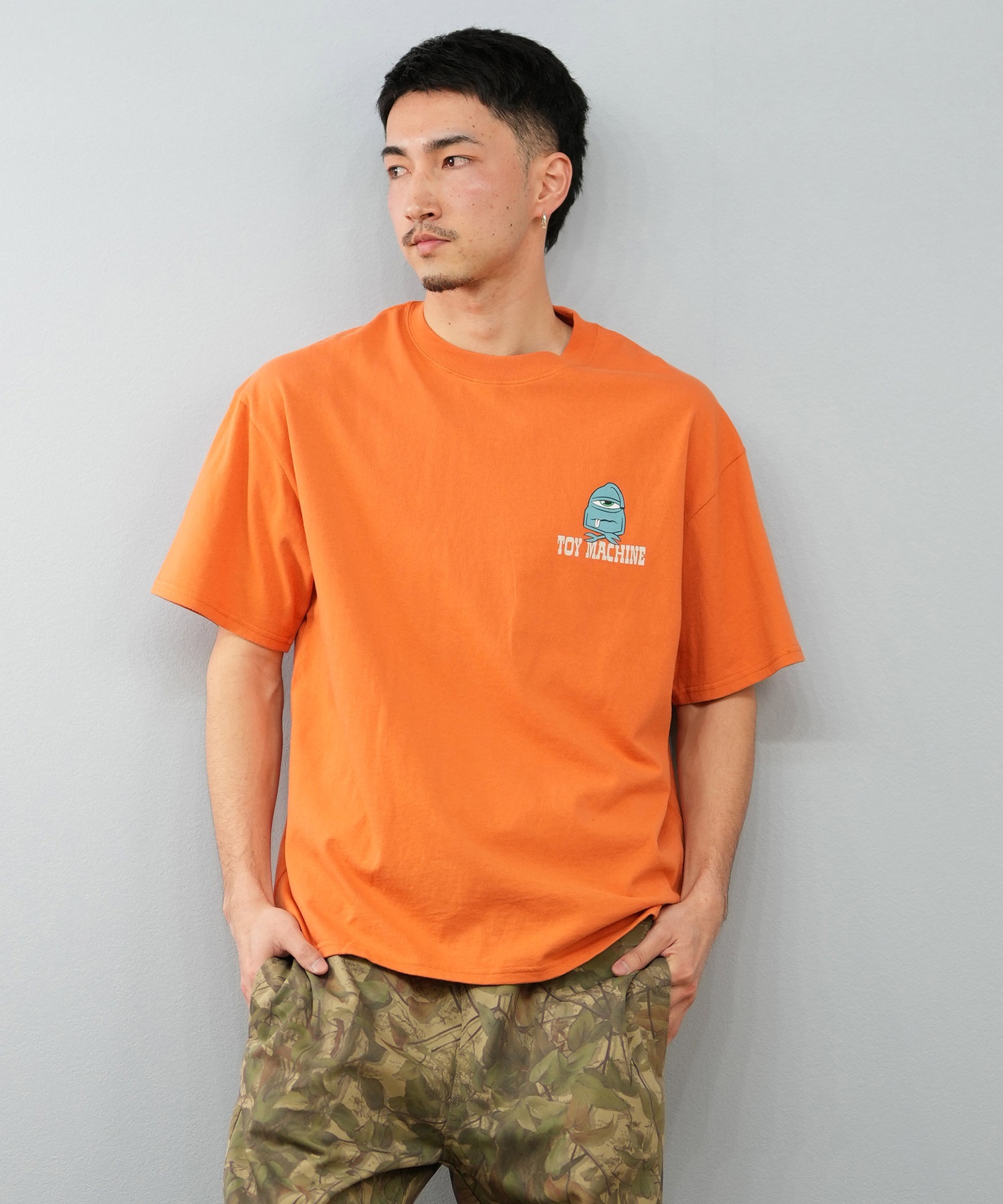 TOY MACHINE トイマシーン 半袖 Tシャツ メンズ バックプリント オーバーサイズ MTMSFST5 ムラサキスポーツ限定(WHITE-M)
