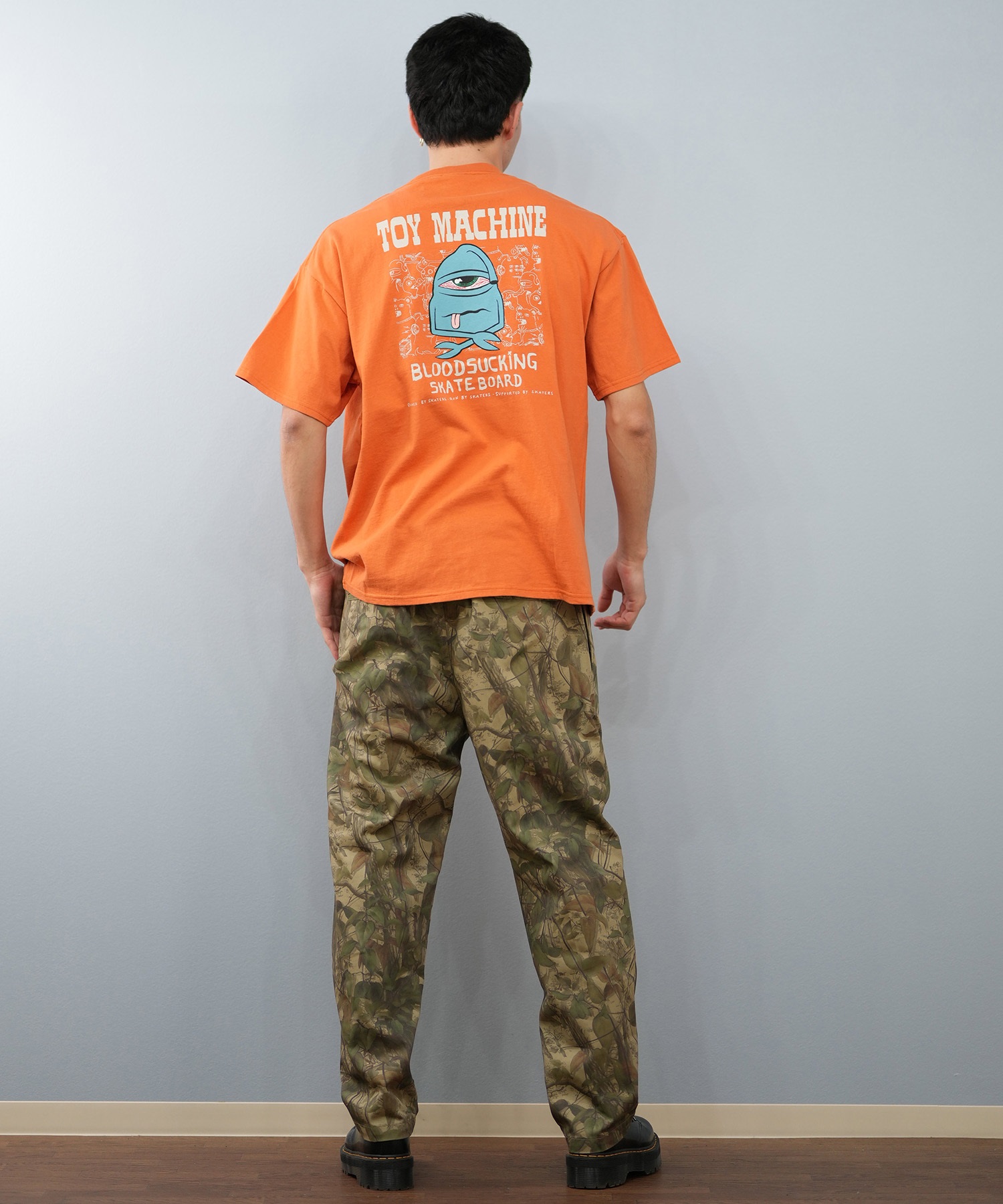 TOY MACHINE トイマシーン 半袖 Tシャツ メンズ バックプリント オーバーサイズ MTMSFST5 ムラサキスポーツ限定(WHITE-M)