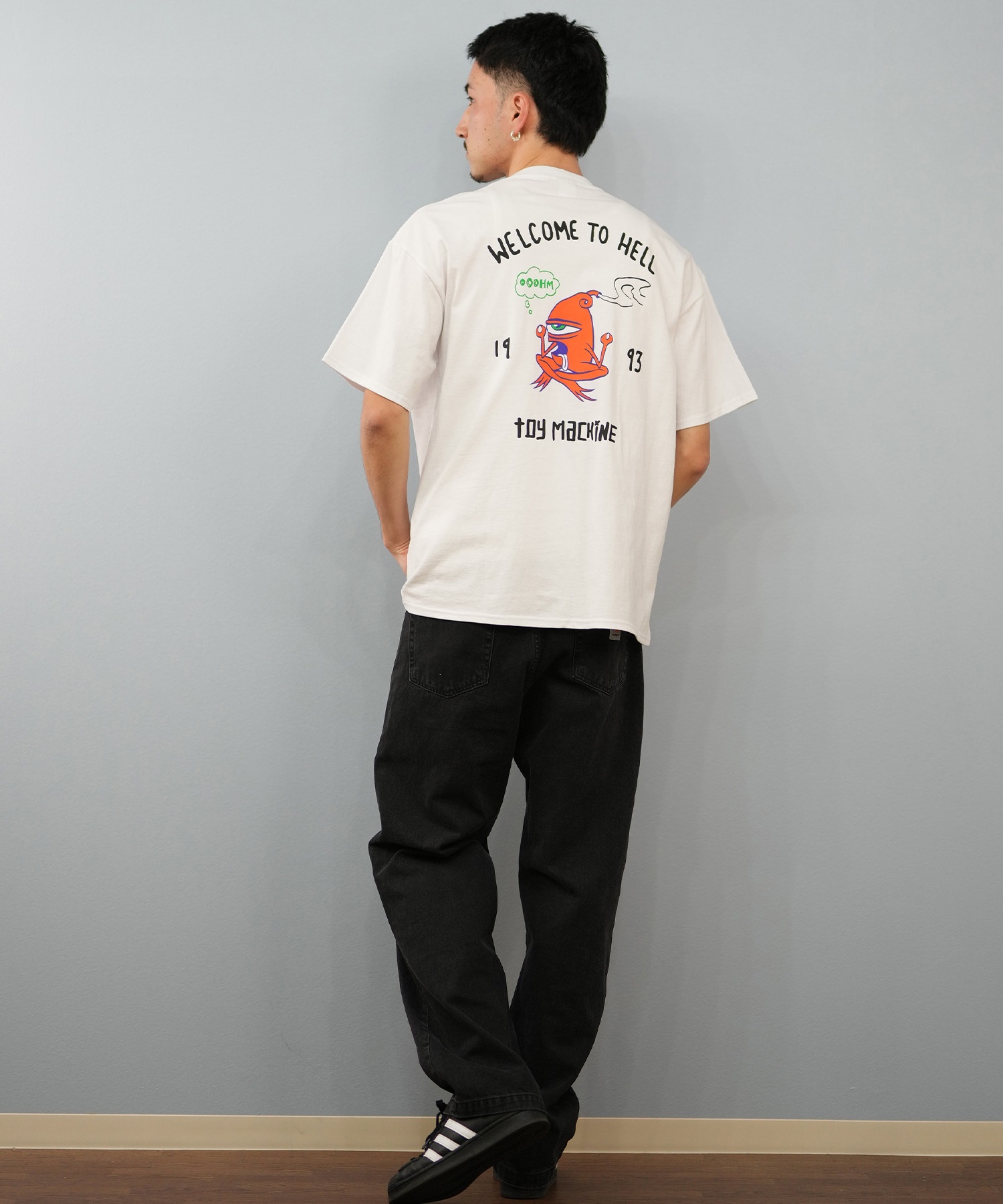TOY MACHINE トイマシーン 半袖 Tシャツ メンズ バックプリント