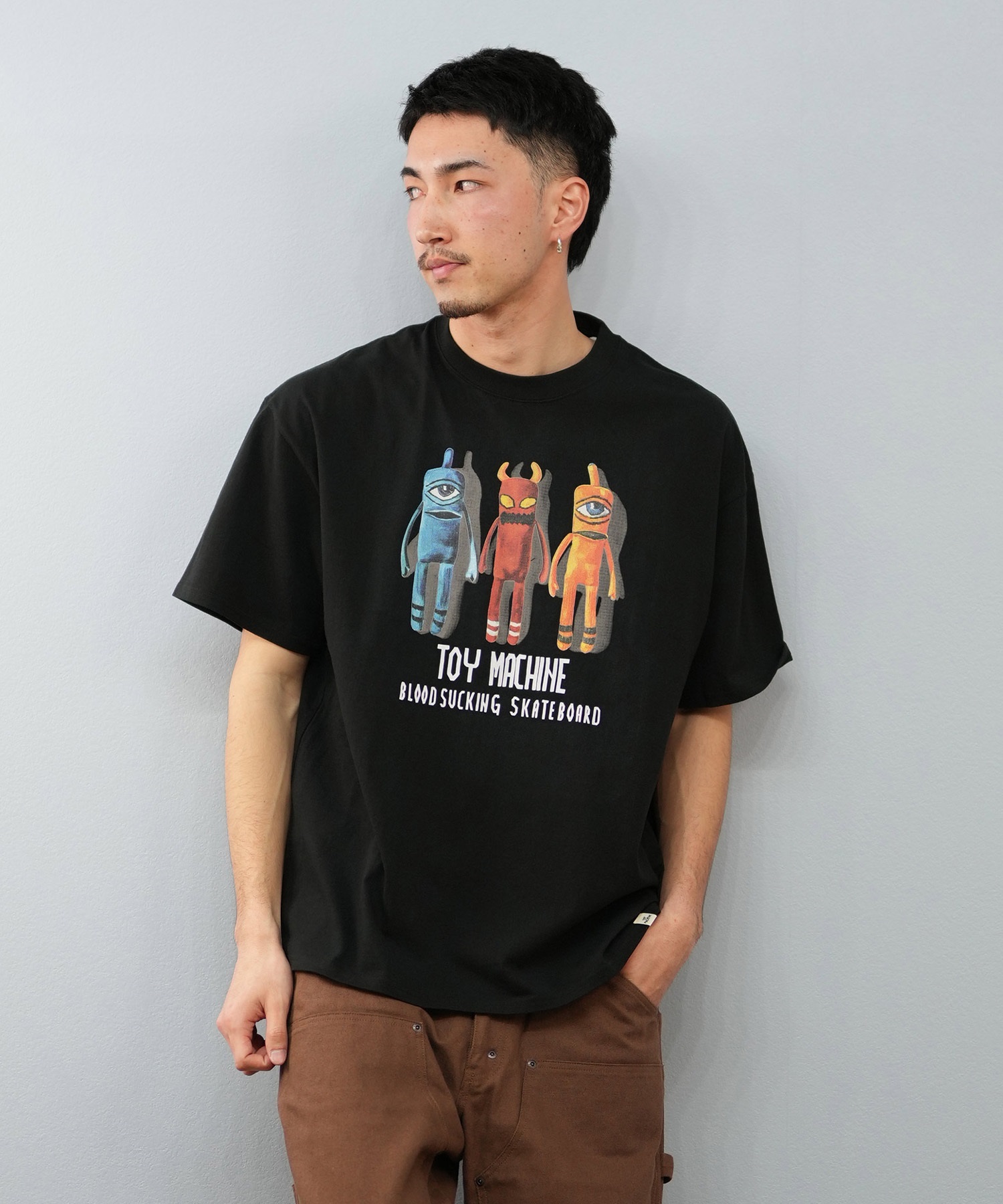TOY MACHINE トイマシーン 半袖 Tシャツ メンズ バックプリント