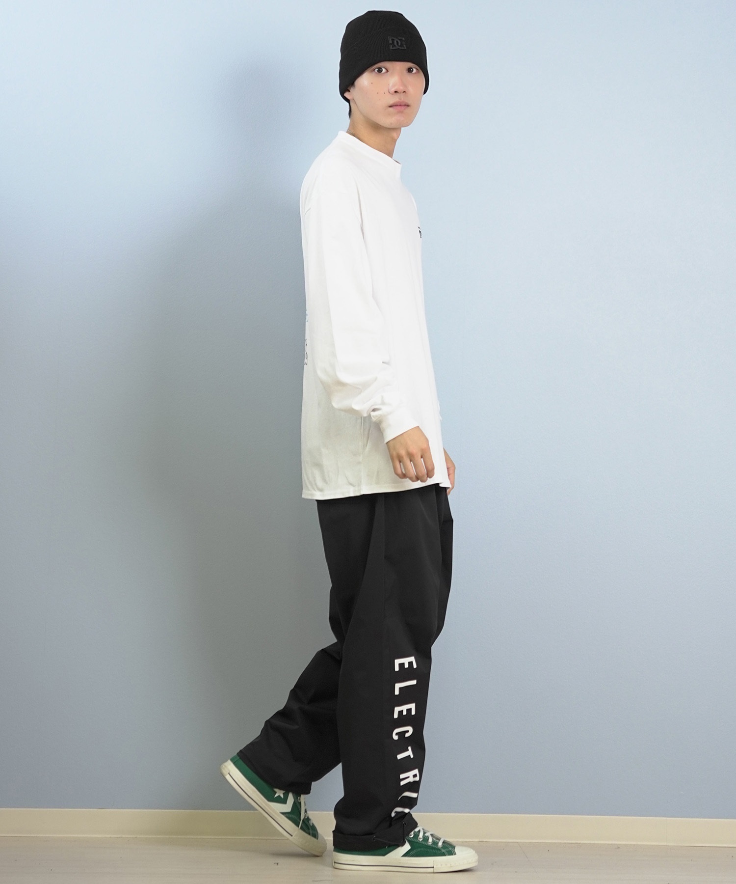 TOY MACHINE トイマシーン 長袖 Tシャツ ロンT メンズ バックプリント 袖プリント ロゴ オーバーサイズ MTMFFLT3(WHITE-M)