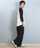 TOY MACHINE トイマシーン 七分 長袖 Tシャツ ロンT メンズ ラグラン バックプリント ロゴ オーバーサイズ MTMFFLT4(WHT3-M)
