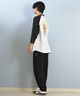 TOY MACHINE トイマシーン 七分 長袖 Tシャツ ロンT メンズ ラグラン バックプリント ロゴ オーバーサイズ MTMFFLT4(WHT3-M)