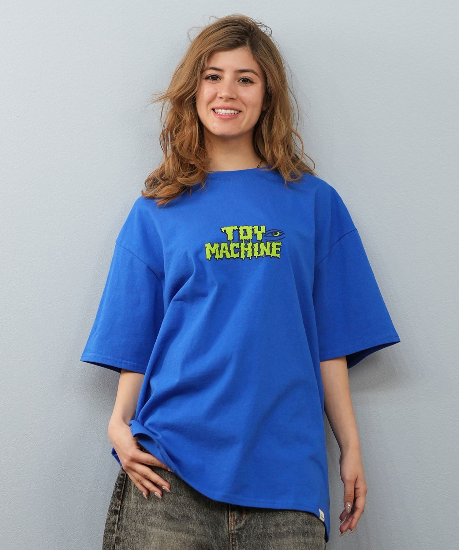 TOY MACHINE トイマシーン 半袖 Tシャツ レディース バックプリント オーバーサイズ MTMSFST14 ムラサキスポーツ限定(WHITE-M)