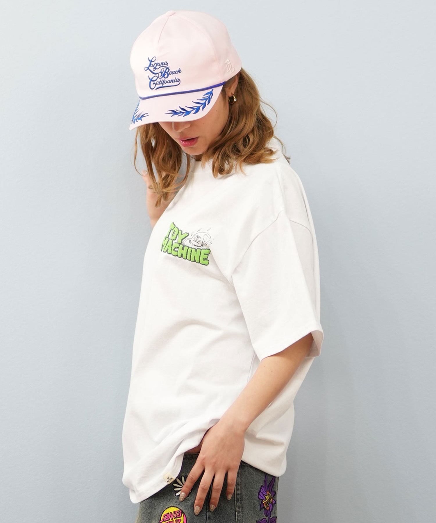 TOY MACHINE トイマシーン 半袖 Tシャツ レディース バックプリント