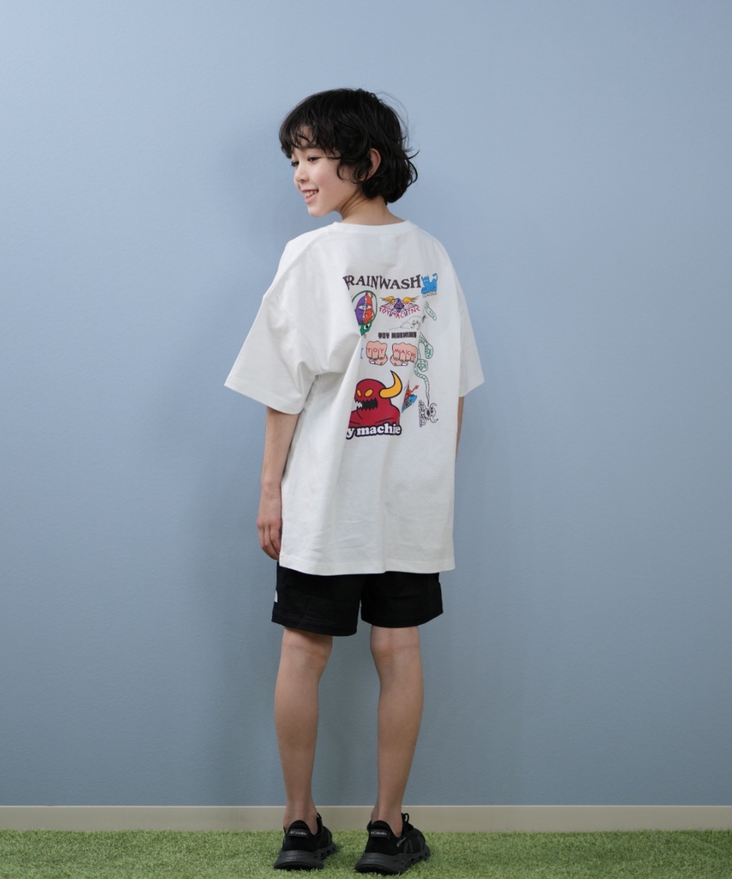 TOY MACHINE トイマシーン 半袖 Tシャツ キッズ 子供 バック