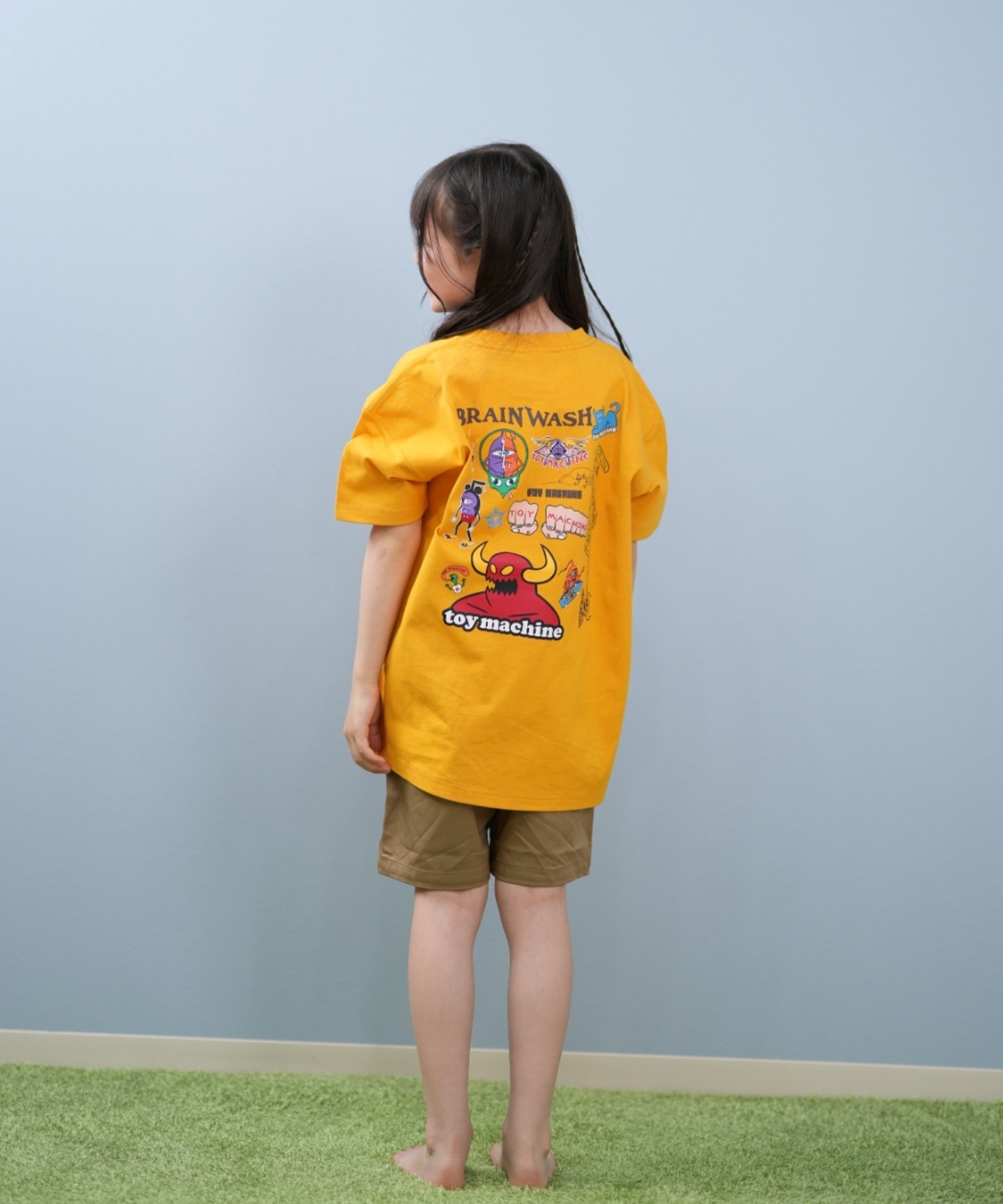 TOY MACHINE トイマシーン 半袖 Tシャツ キッズ 子供 バックプリント