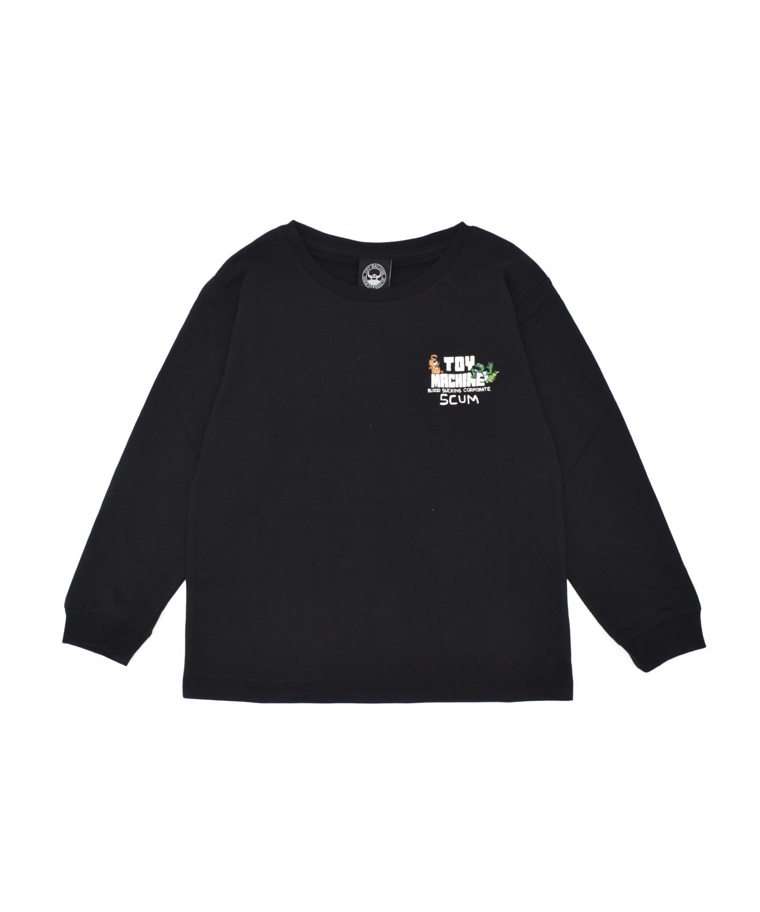 TOY MACHINE トイマシーン 長袖 Tシャツ ロンT キッズ ジュニア SCUM L S T 25A903-42(WT-130cm)