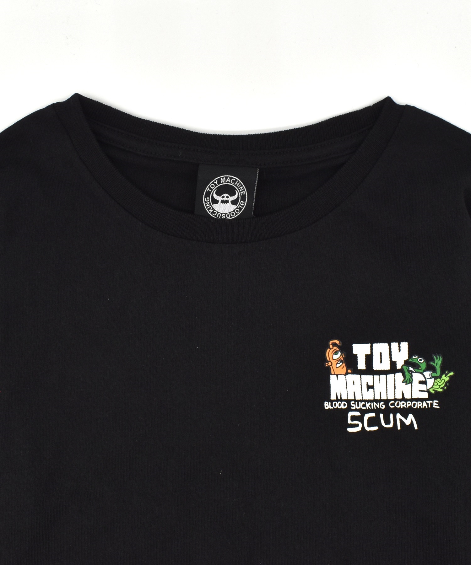 TOY MACHINE トイマシーン 長袖 Tシャツ ロンT キッズ ジュニア SCUM L S T 25A903-42(WT-130cm)