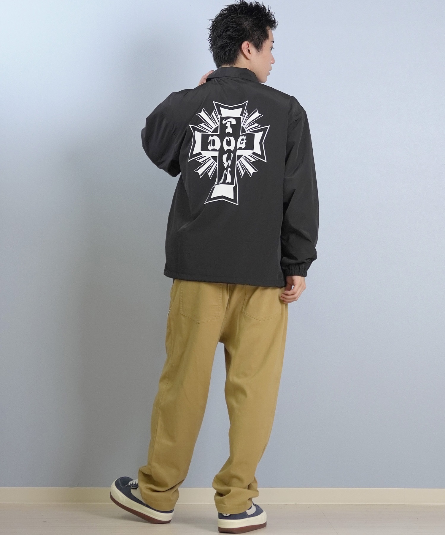 DOGTOWN ドッグタウン コーチジャケット メンズ バックプリント ロゴ