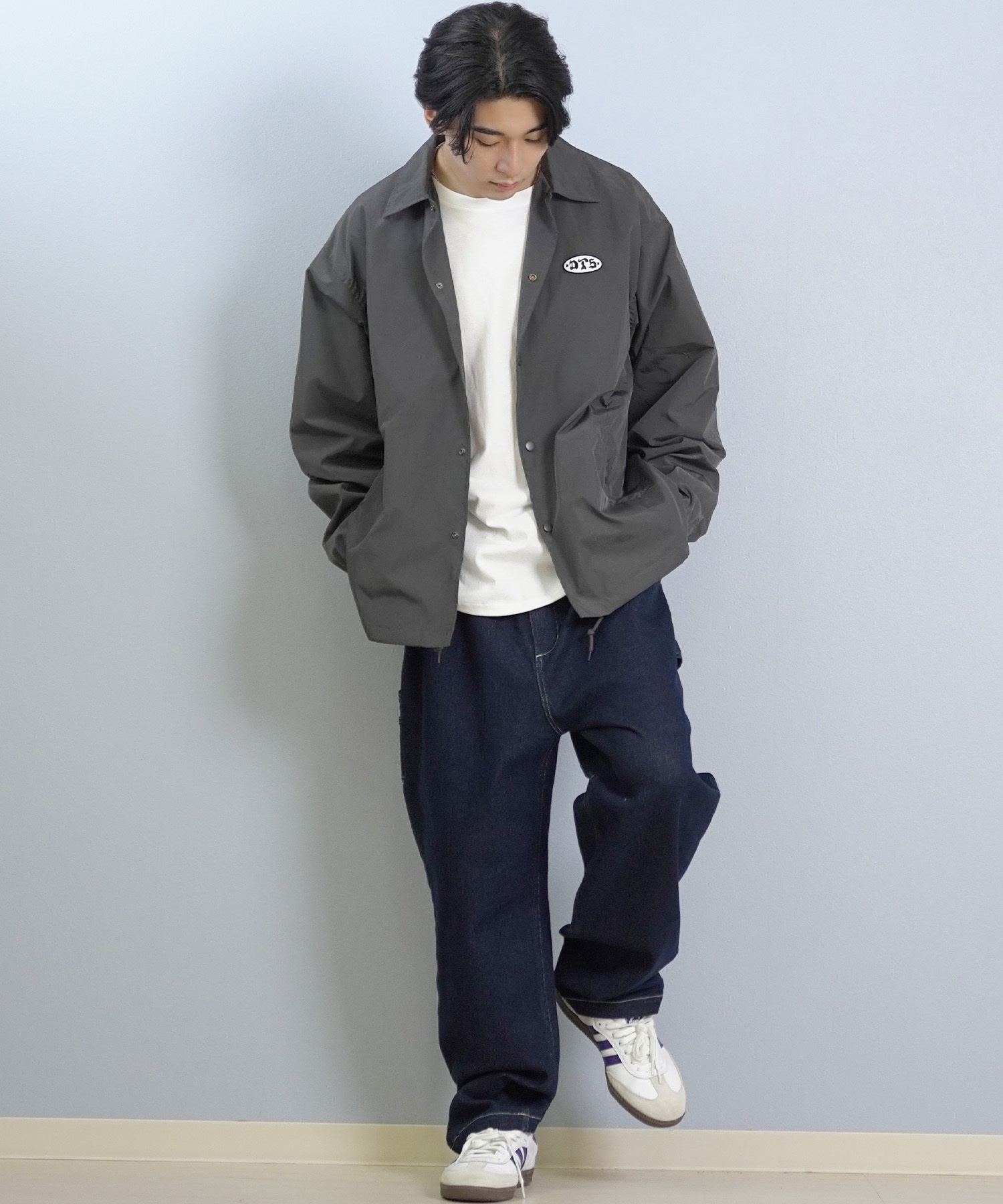 DOGTOWN ドッグタウン コーチジャケット メンズ バックプリント ロゴ