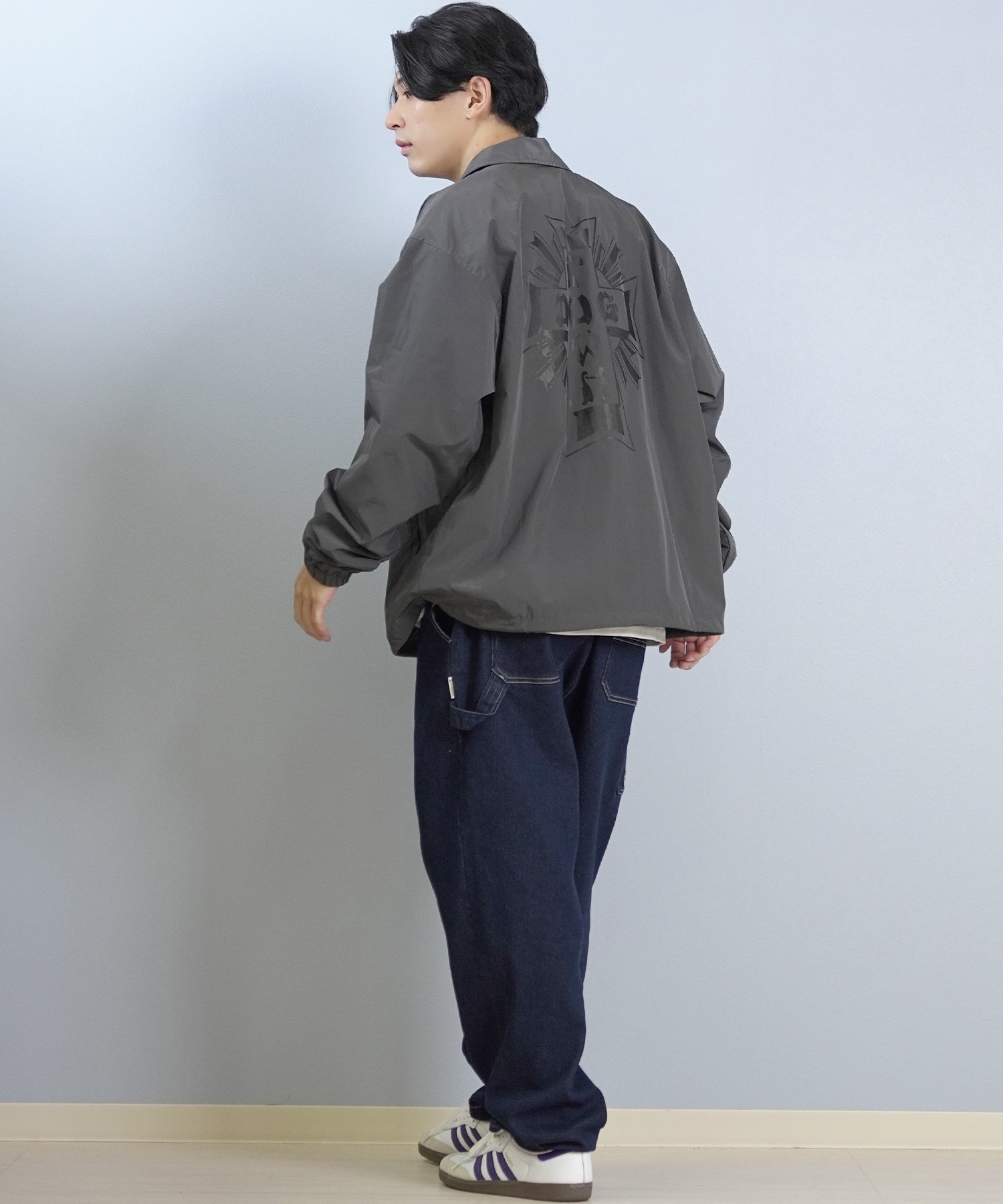 DOGTOWN ドッグタウン コーチジャケット メンズ バックプリント ロゴ
