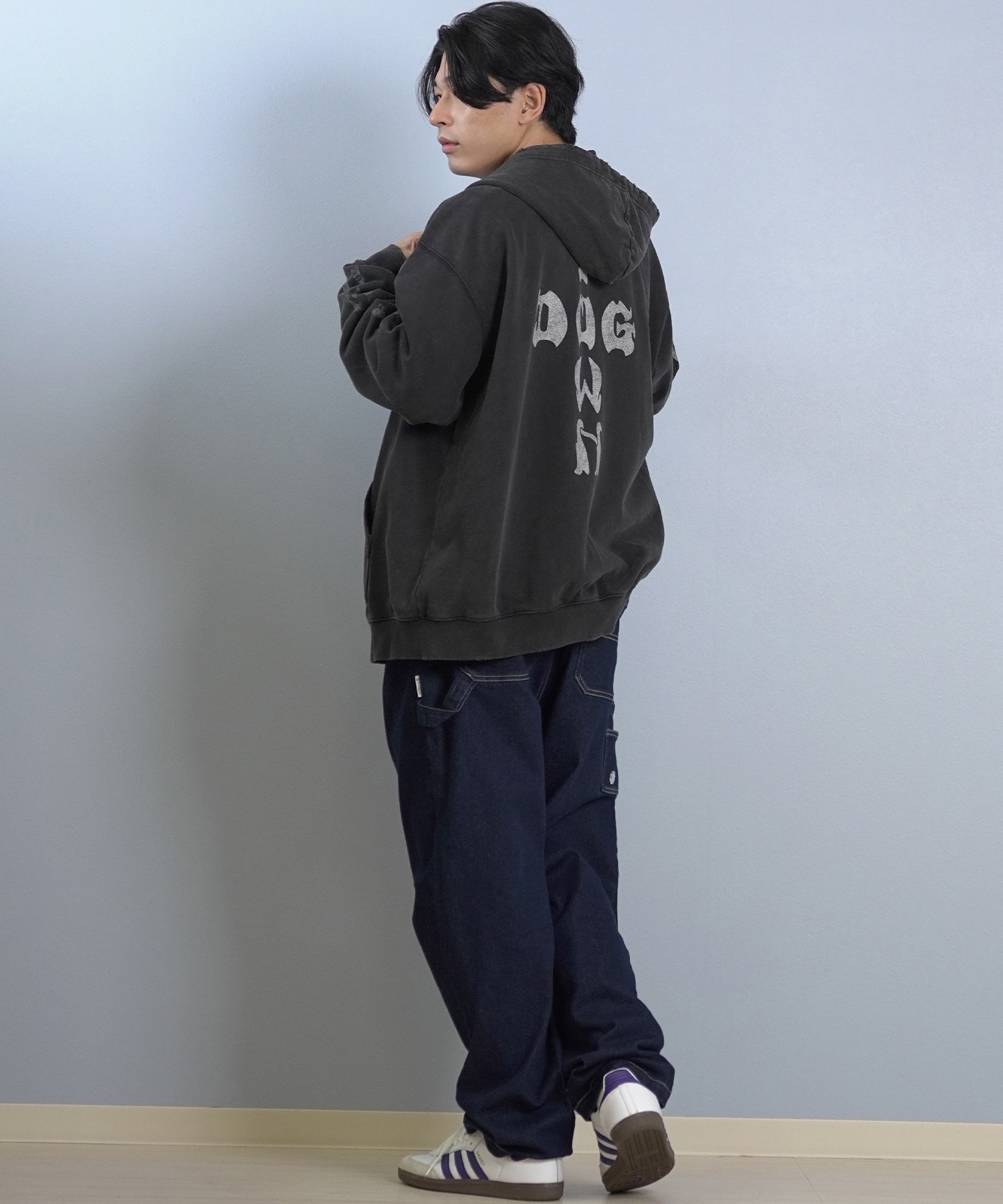 DOGTOWN ドッグタウン ジップアップ パーカー メンズ バックプリント