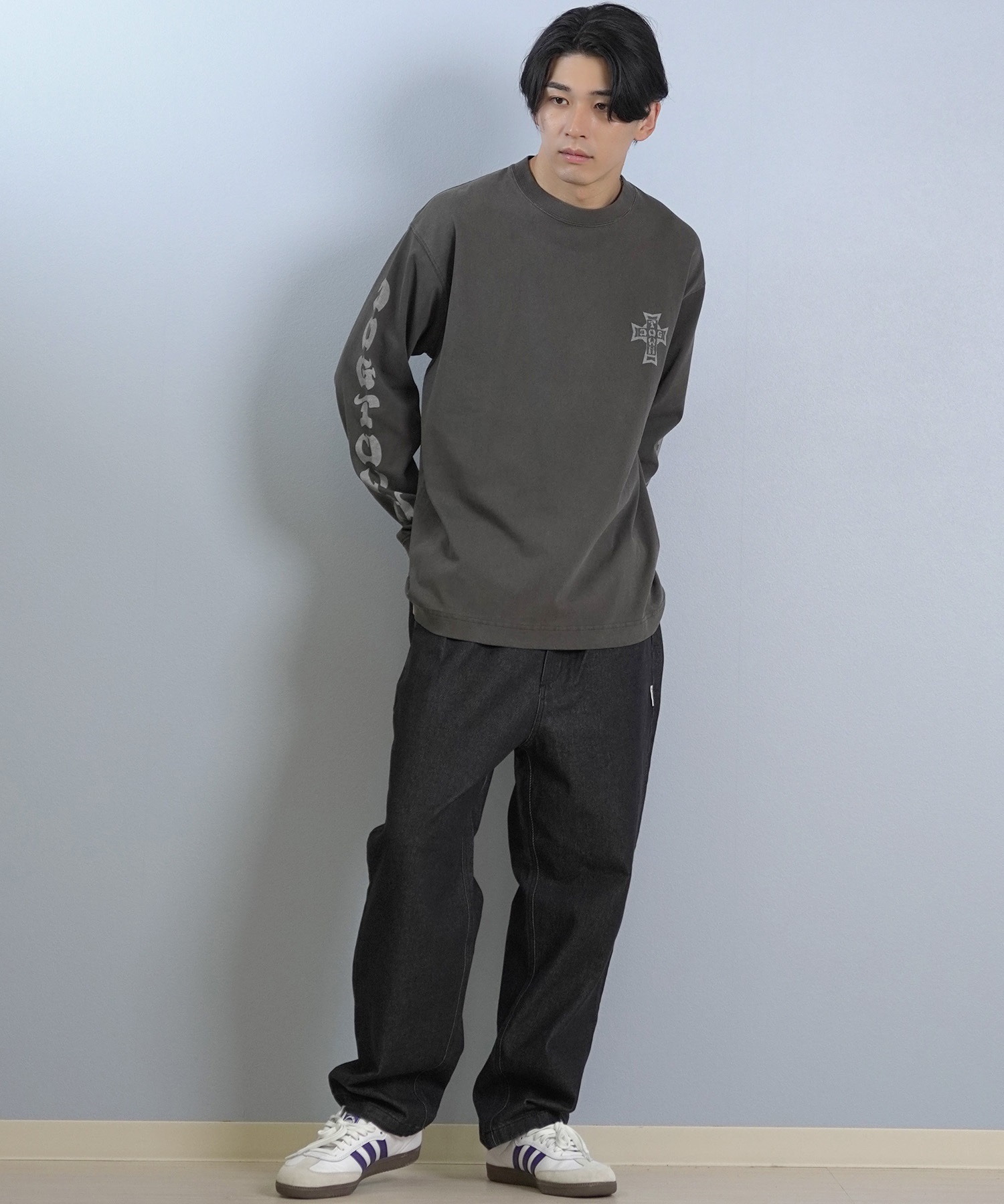 DOGTOWN ドッグタウン 長袖 Tシャツ ロンT メンズ バックプリント ロゴ