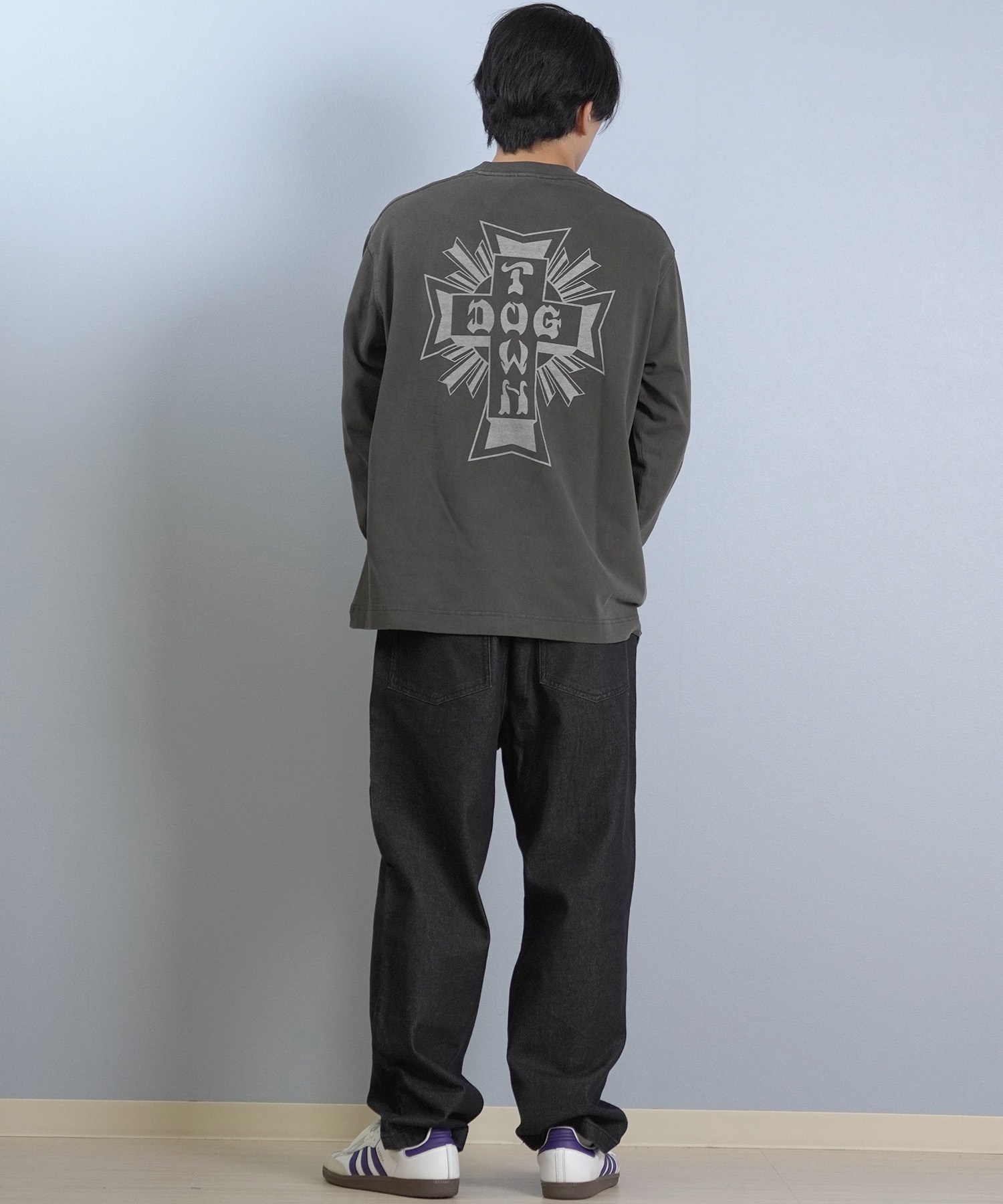 DOGTOWN ドッグタウン 長袖 Tシャツ ロンT メンズ バックプリント ロゴ