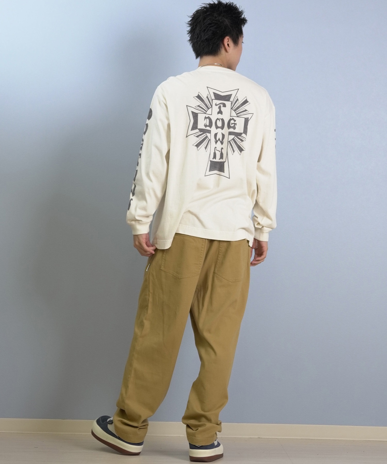 DOGTOWN ドッグタウン 長袖 Tシャツ ロンT メンズ バックプリント ロゴ