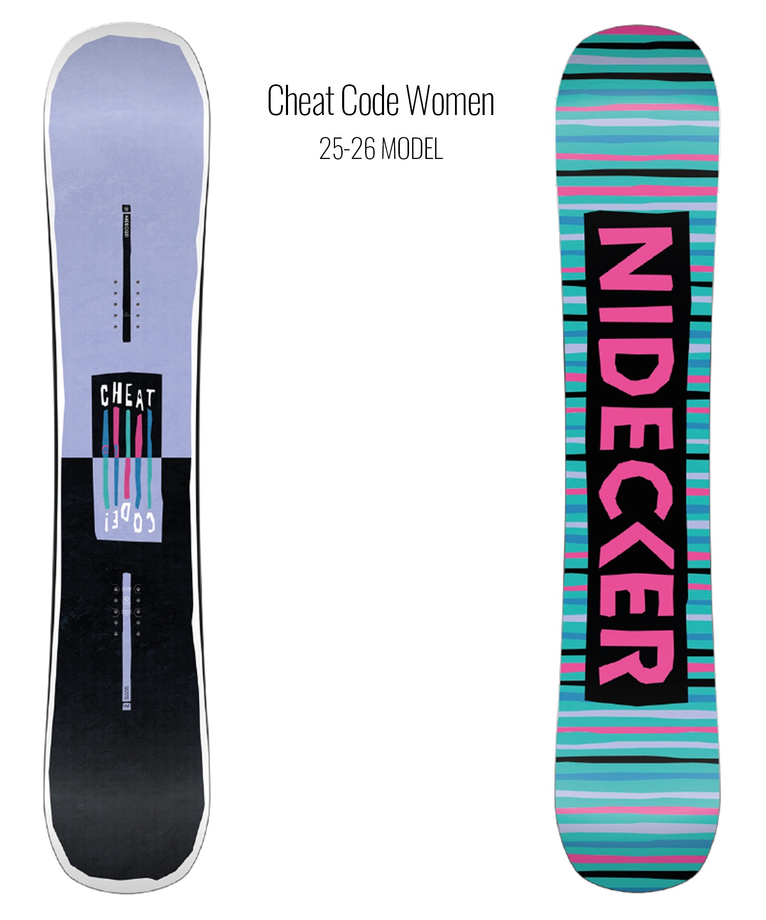 NIDECKER ナイデッカー スノーボード 板 レディース Cheat Code Women