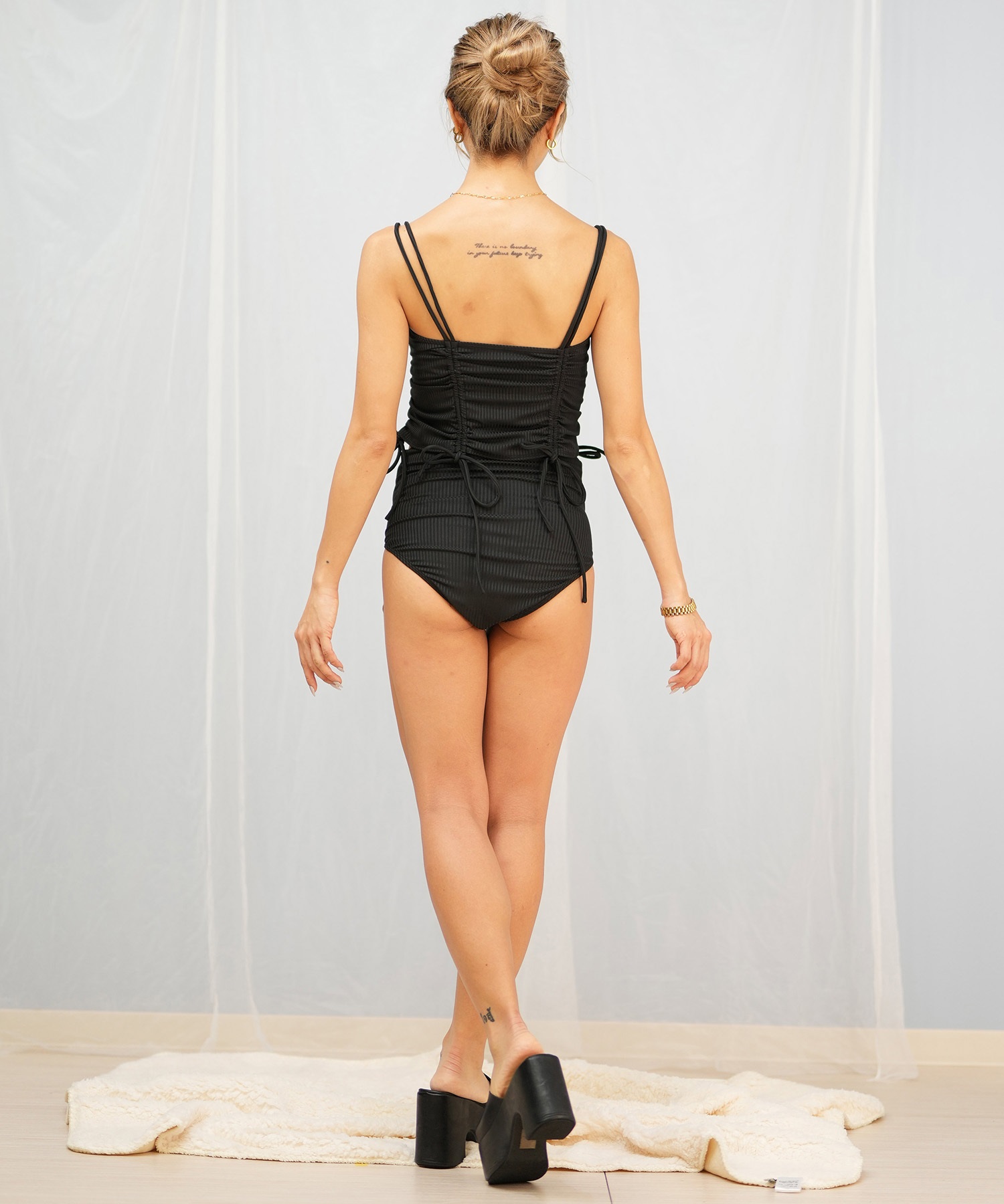 ぴ太郎様　２台セットご予約済（他の方は購入しないでくださいませ）２台セット Beach Queen ビーチクイーン 3点セット リブ ギャザー 水着