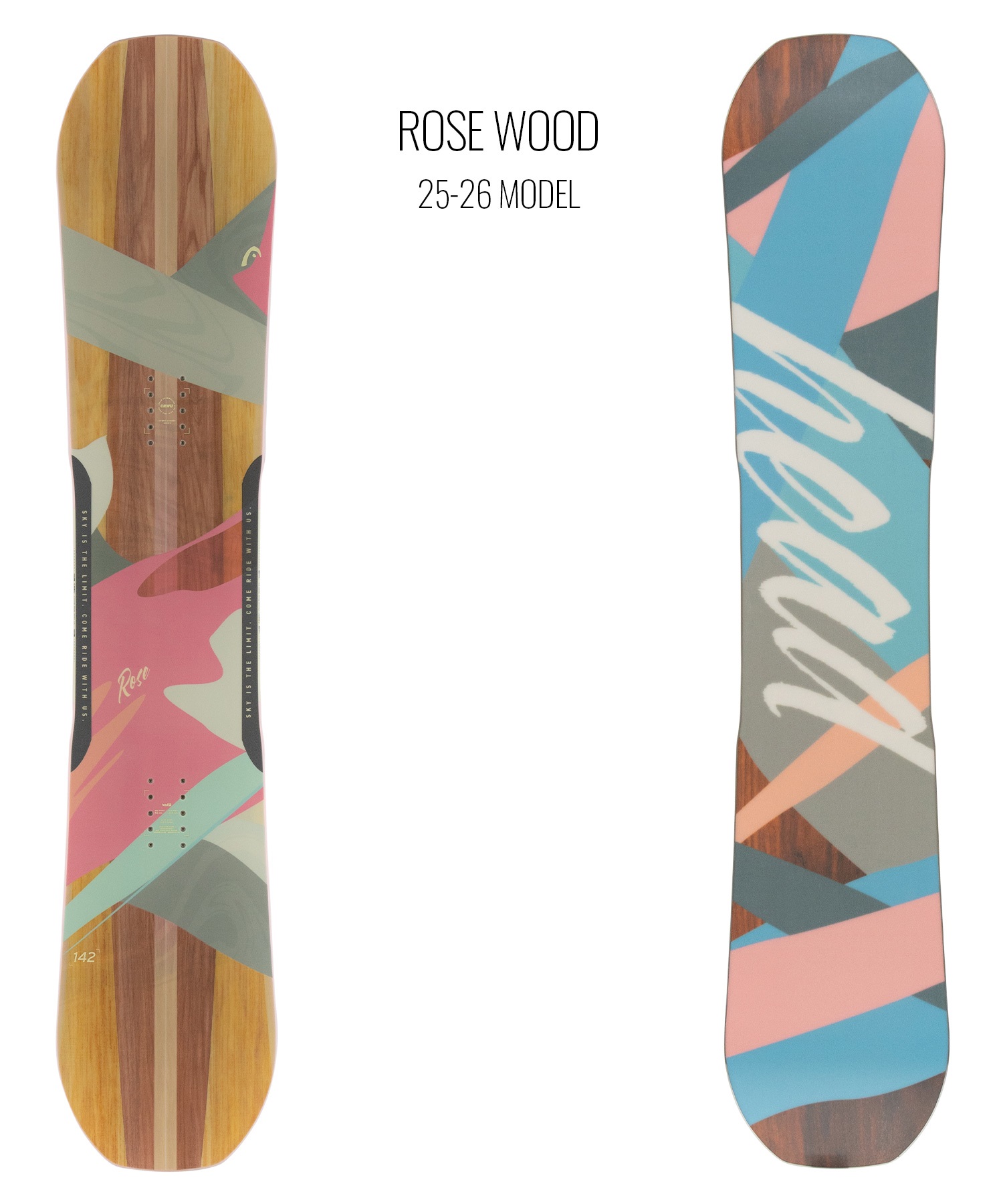 2526】HEAD ヘッド スノーボード 板 レディース ROSE WOOD ムラサキ