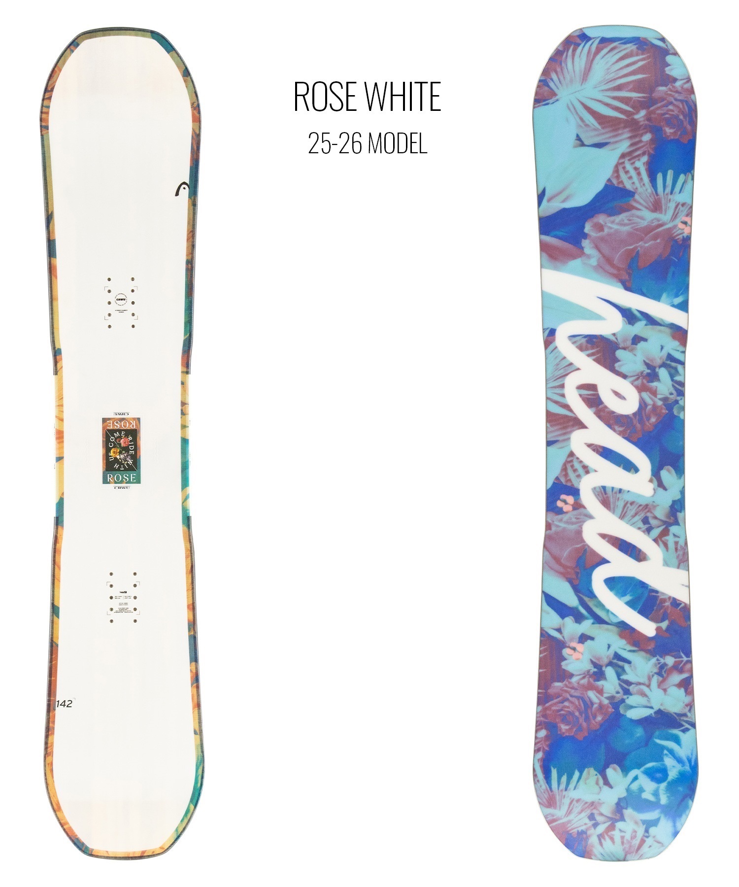 2526】HEAD ヘッド スノーボード 板 レディース ROSE WHITE ムラサキ