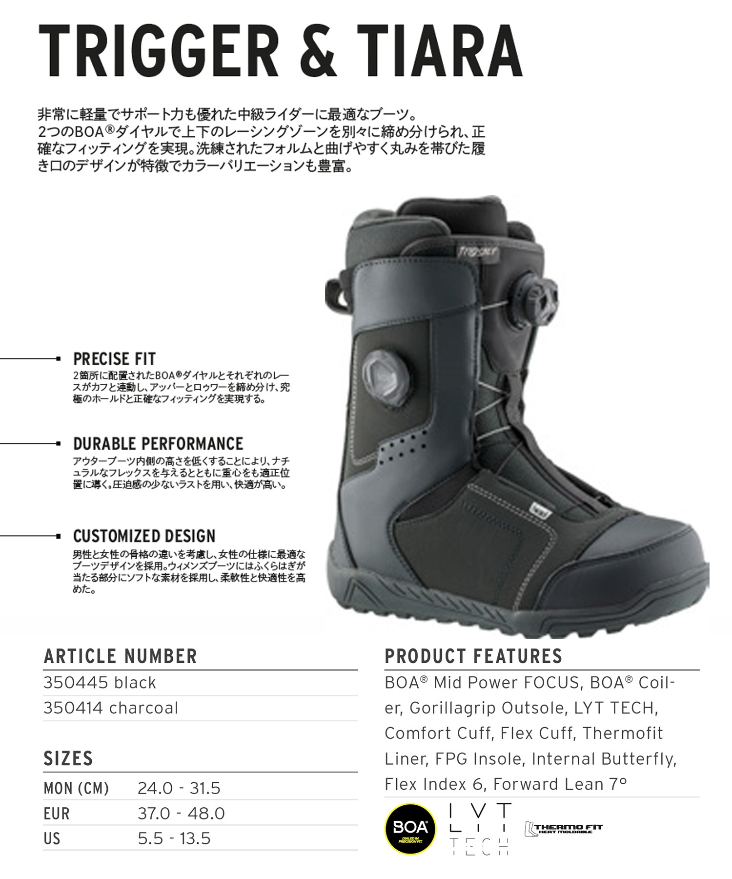 HEAD ヘッド スノーボード ブーツ メンズ TRIGGER BOA FOCUS ムラサキ