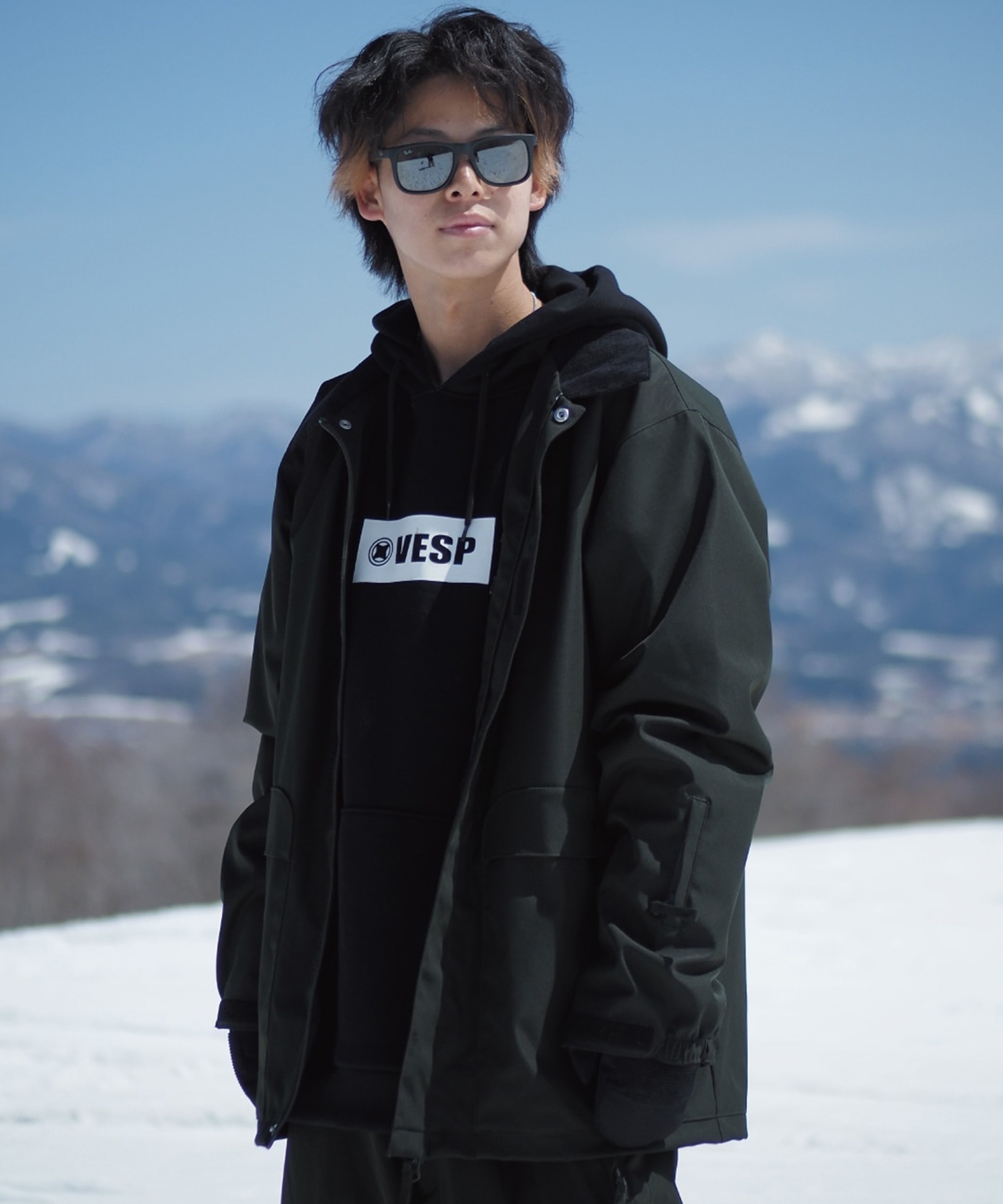 VESP スノーボードウェア 上下セット（L） ユニセックス VESP スノボーボードウェア上下セットアップ VESP スノボー