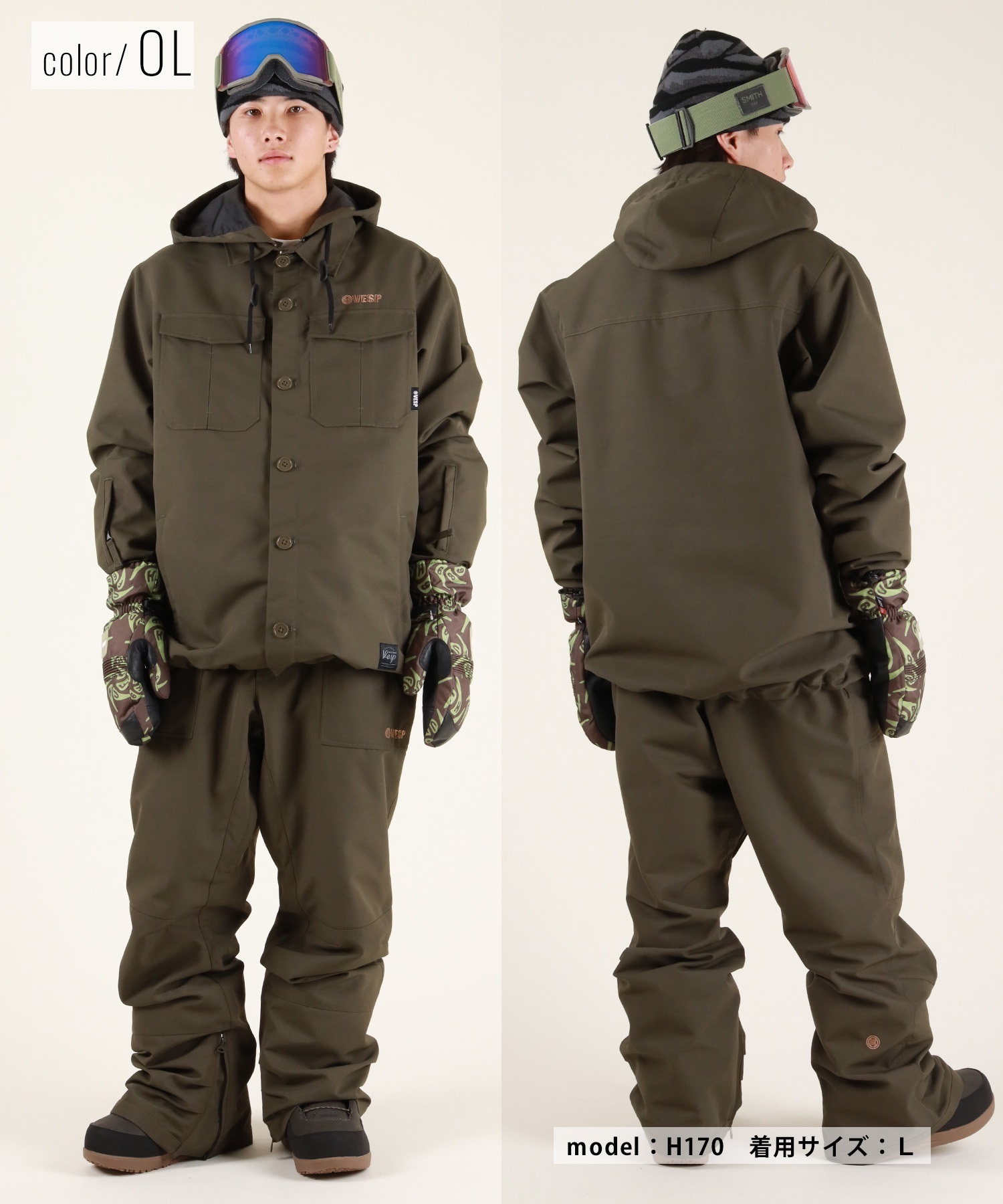 VESP スノーボードウェア VESP べスプ VPMJ1067 スノーボード ウェア ジャケット ユニセックス