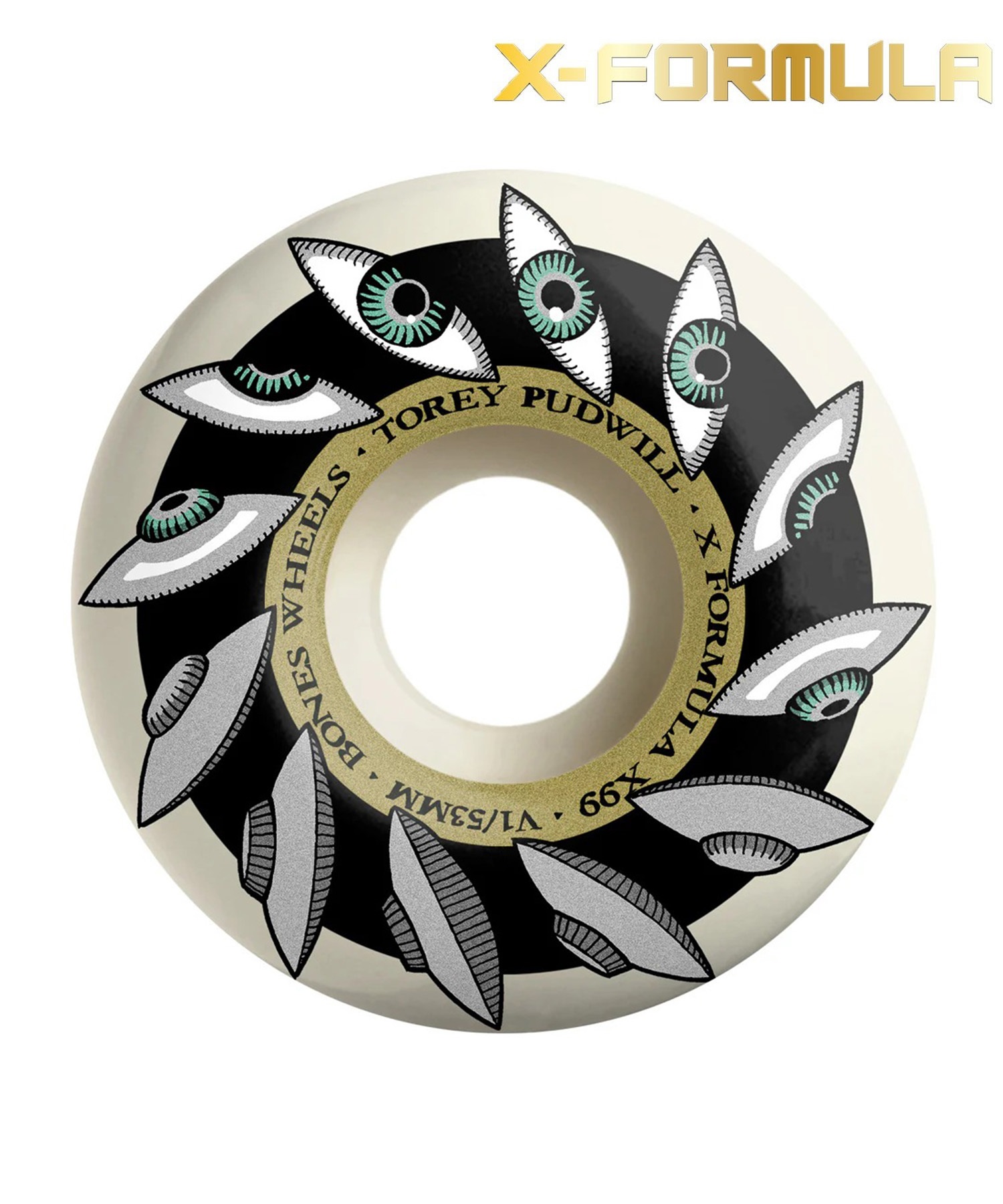 スケボー　ウィール　53mm BONES WHEELS ボーンズ ウィール スケートボード ウィール X-FORMULA