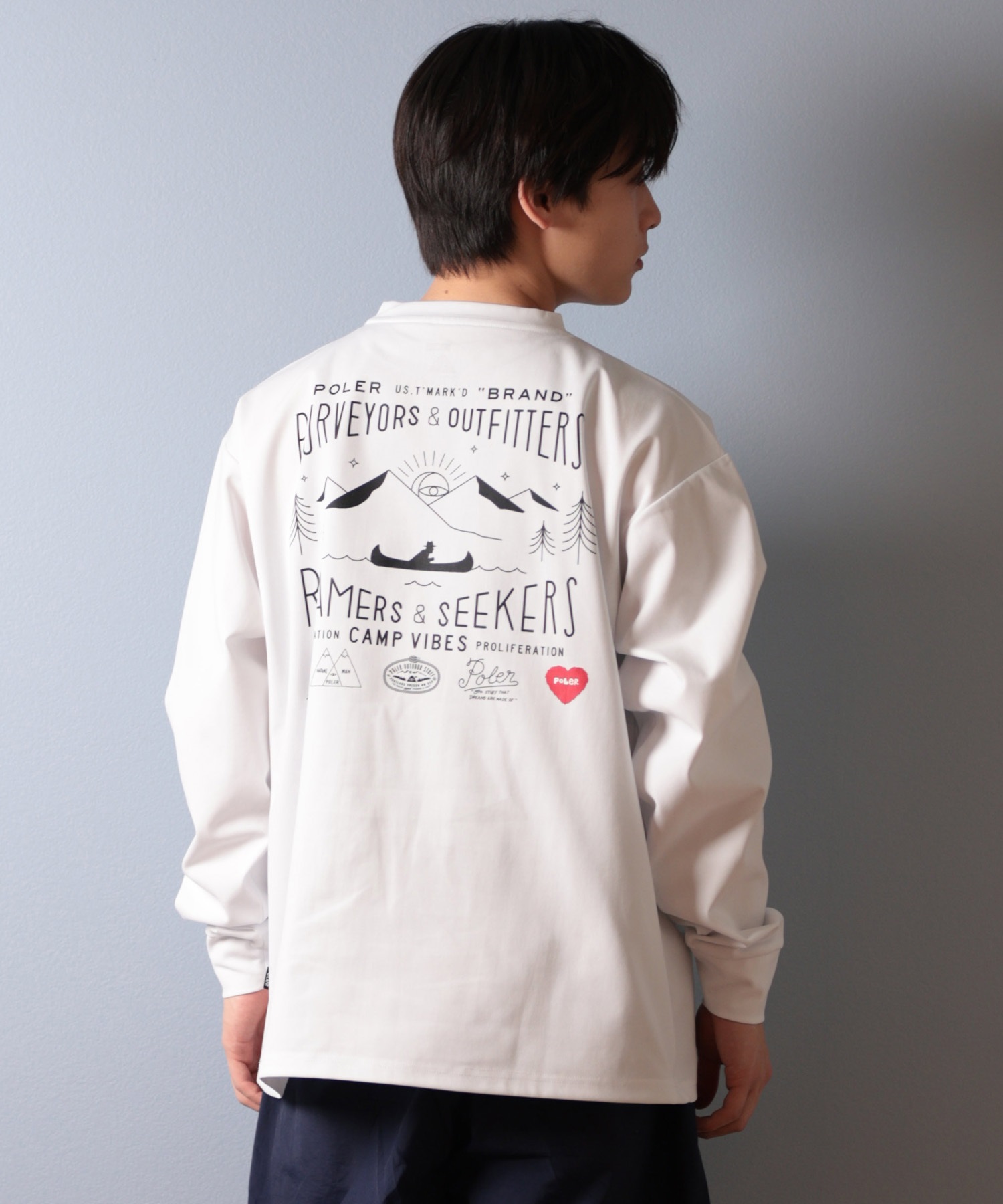 POLER ポーラー 水着 ラッシュガード 長袖 Tシャツ ロンT メンズ