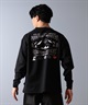 POLER ポーラー 水着 ラッシュガード 長袖 Tシャツ ロンT メンズ バックプリント 水陸両用 UVカット 259MCV0022 ムラサキスポーツ限定(BLK-M)