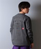 POLER ポーラー 水着 ラッシュガード 長袖 Tシャツ ロンT メンズ バックプリント 水陸両用 UVカット 259MCV0022 ムラサキスポーツ限定(BLK-M)