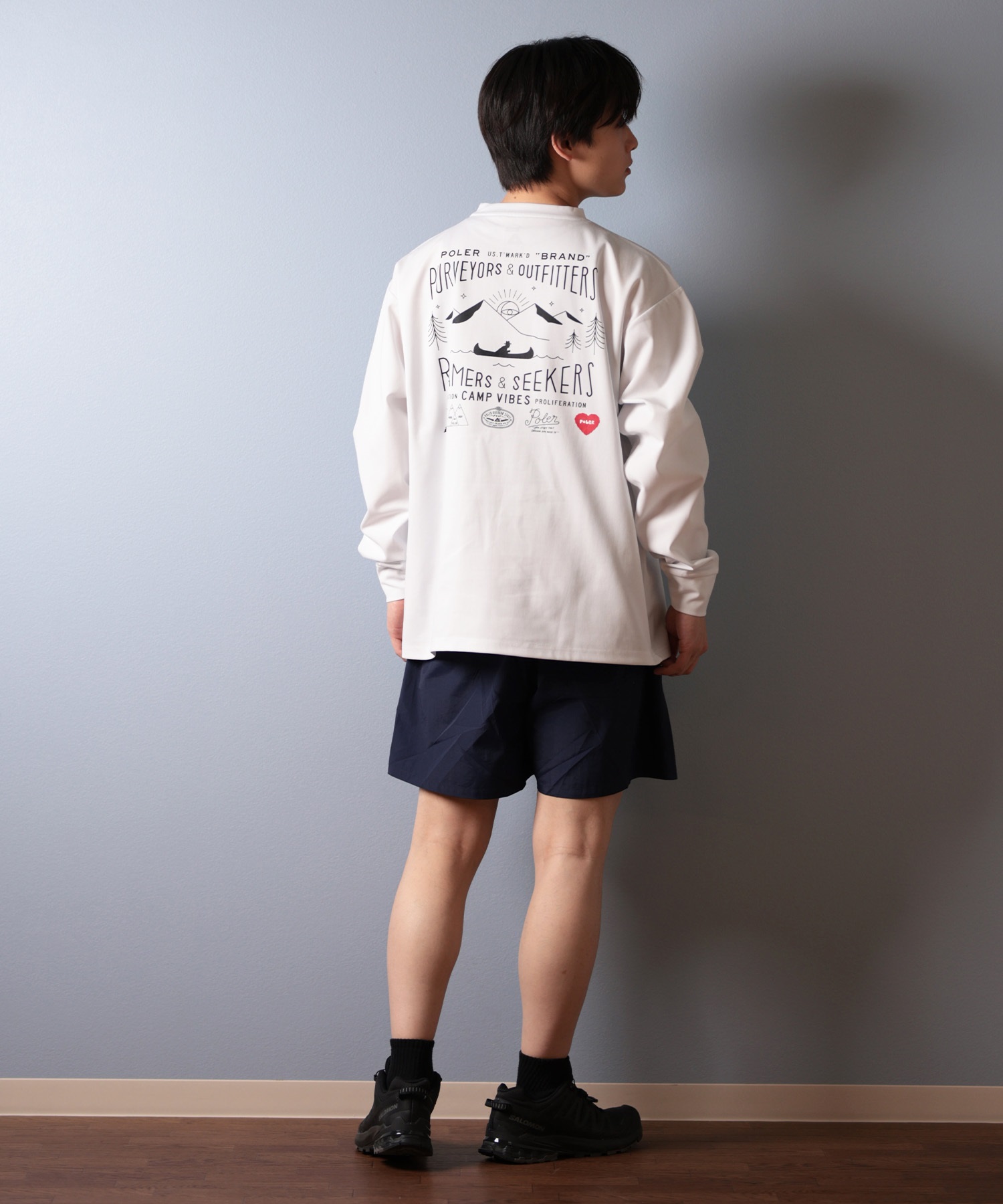 POLER ポーラー 水着 ラッシュガード 長袖 Tシャツ ロンT メンズ