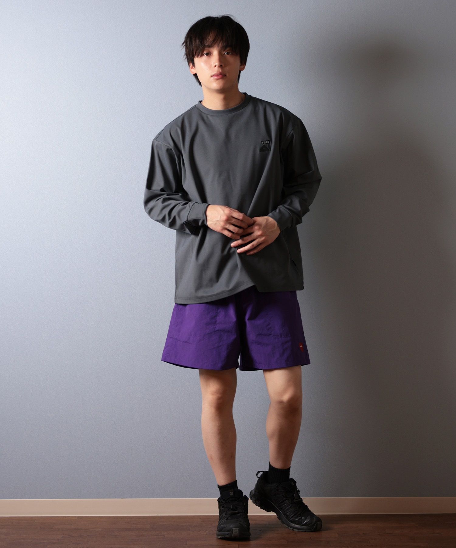 POLER ポーラー 水着 ラッシュガード 長袖 Tシャツ ロンT メンズ