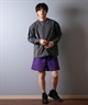 POLER ポーラー 水着 ラッシュガード 長袖 Tシャツ ロンT メンズ バックプリント 水陸両用 UVカット 259MCV0022 ムラサキスポーツ限定(BLK-M)