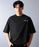 POLER ポーラー 水着 ラッシュガード 半袖 Tシャツ メンズ ワンポイント ロゴ 水陸両用 UVカット セットアップ対応 259MCV0023 ムラサキスポーツ限定(BLK-M)
