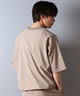 POLER ポーラー 水着 ラッシュガード 半袖 Tシャツ メンズ ワンポイント ロゴ 水陸両用 UVカット セットアップ対応 259MCV0023 ムラサキスポーツ限定(BLK-M)