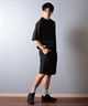 POLER ポーラー 水着 ラッシュガード 半袖 Tシャツ メンズ ワンポイント ロゴ 水陸両用 UVカット セットアップ対応 259MCV0023 ムラサキスポーツ限定(BLK-M)