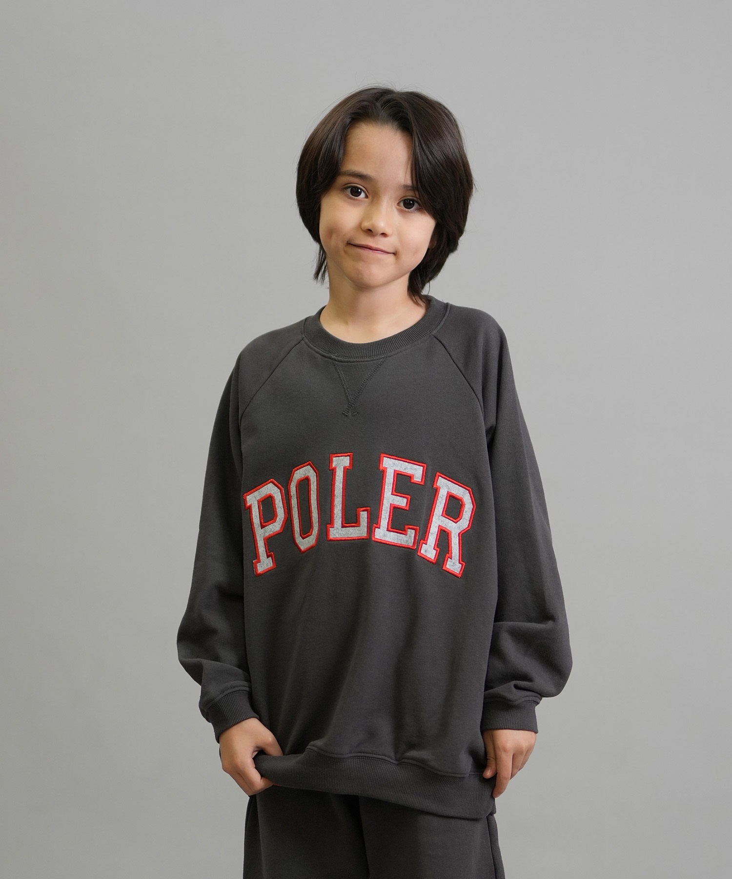 POLER ポーラー トレーナー スウェット キッズ ジュニア 子供 クルー
