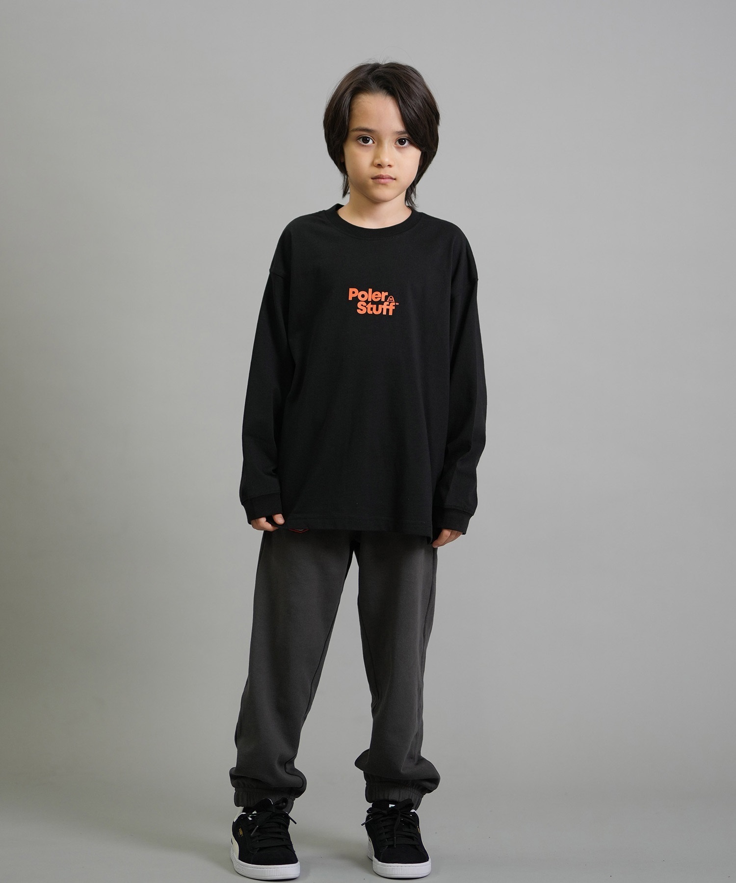 POLER ポーラー 長袖 Tシャツ ロンT キッズ ジュニア 子供 バック