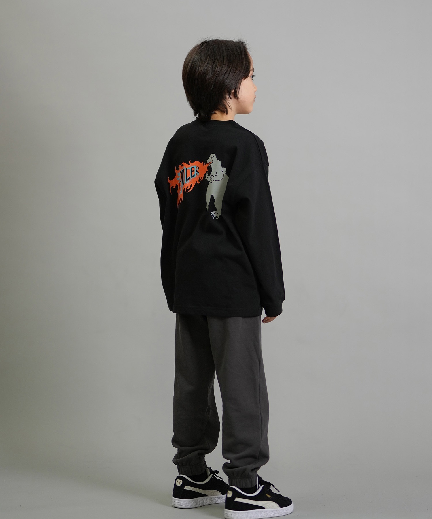 POLER ポーラー 長袖 Tシャツ ロンT キッズ ジュニア 子供 バック