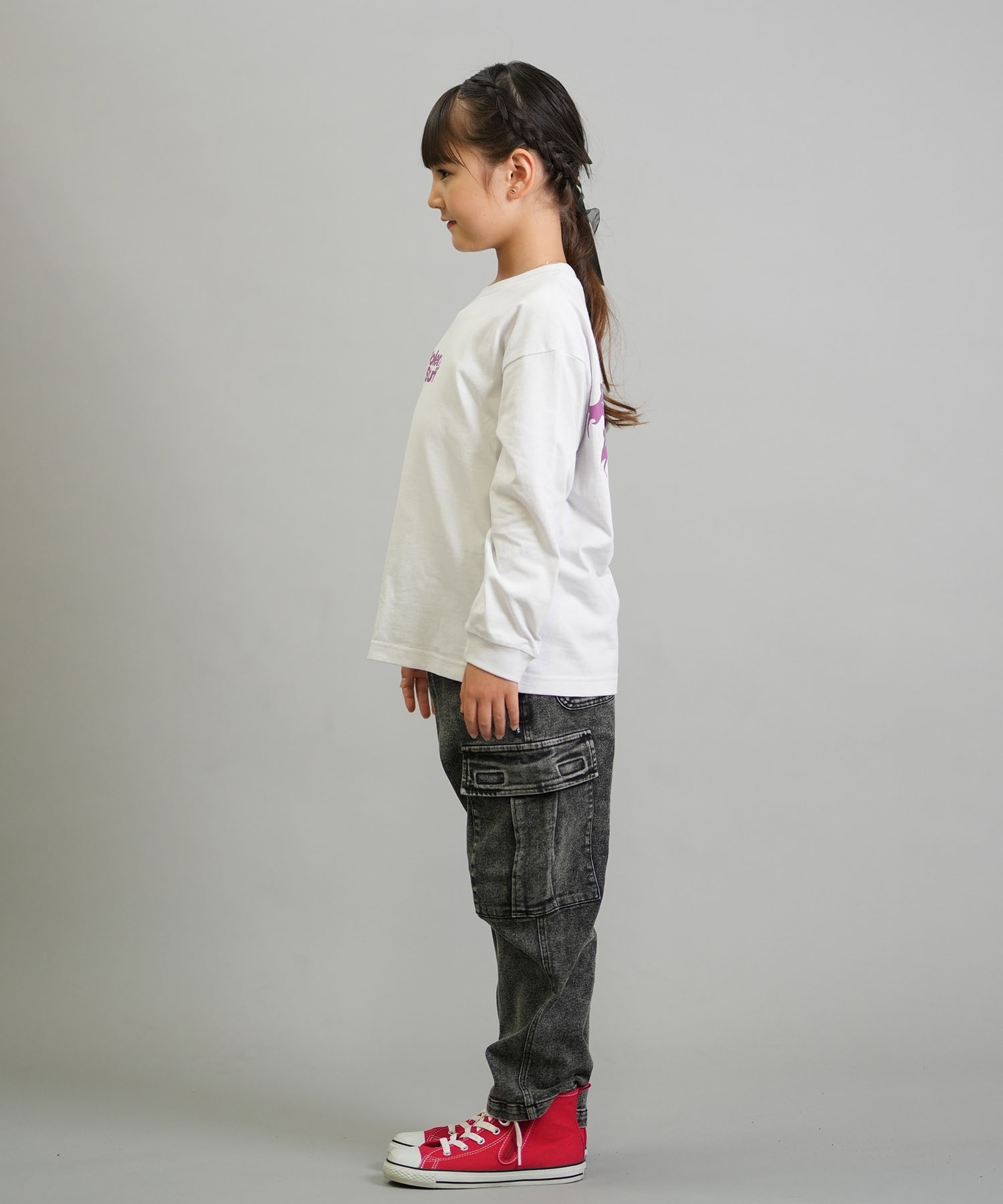 POLER ポーラー 長袖 Tシャツ ロンT キッズ ジュニア 子供 バック
